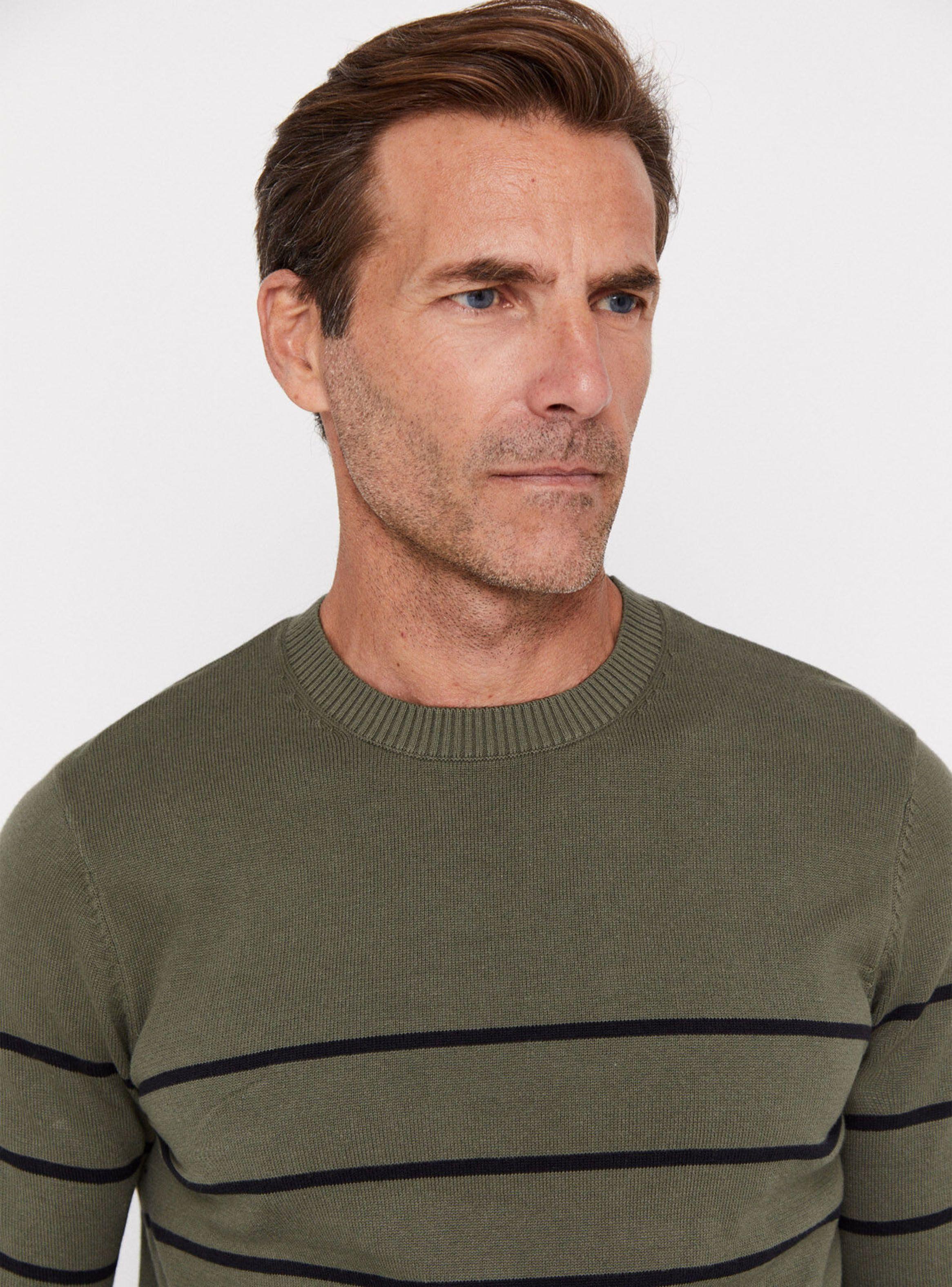 Sweater Cuello Caja Rayas-2