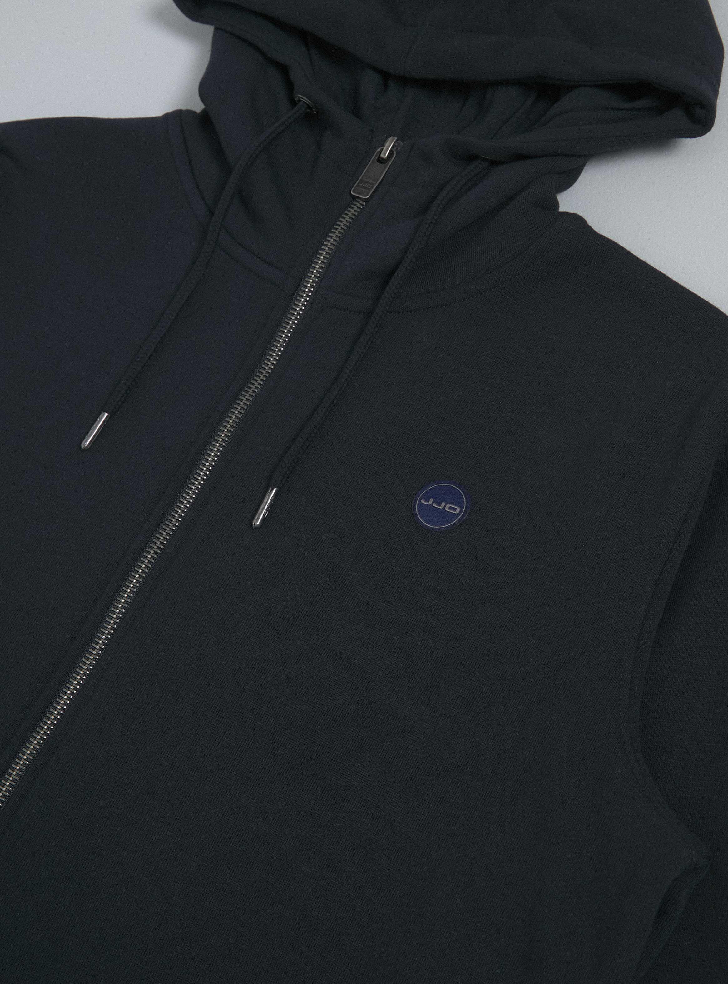 Polerón Cierre y Capucha Escolar Azul Marino Talla S-M-L-Xl-2