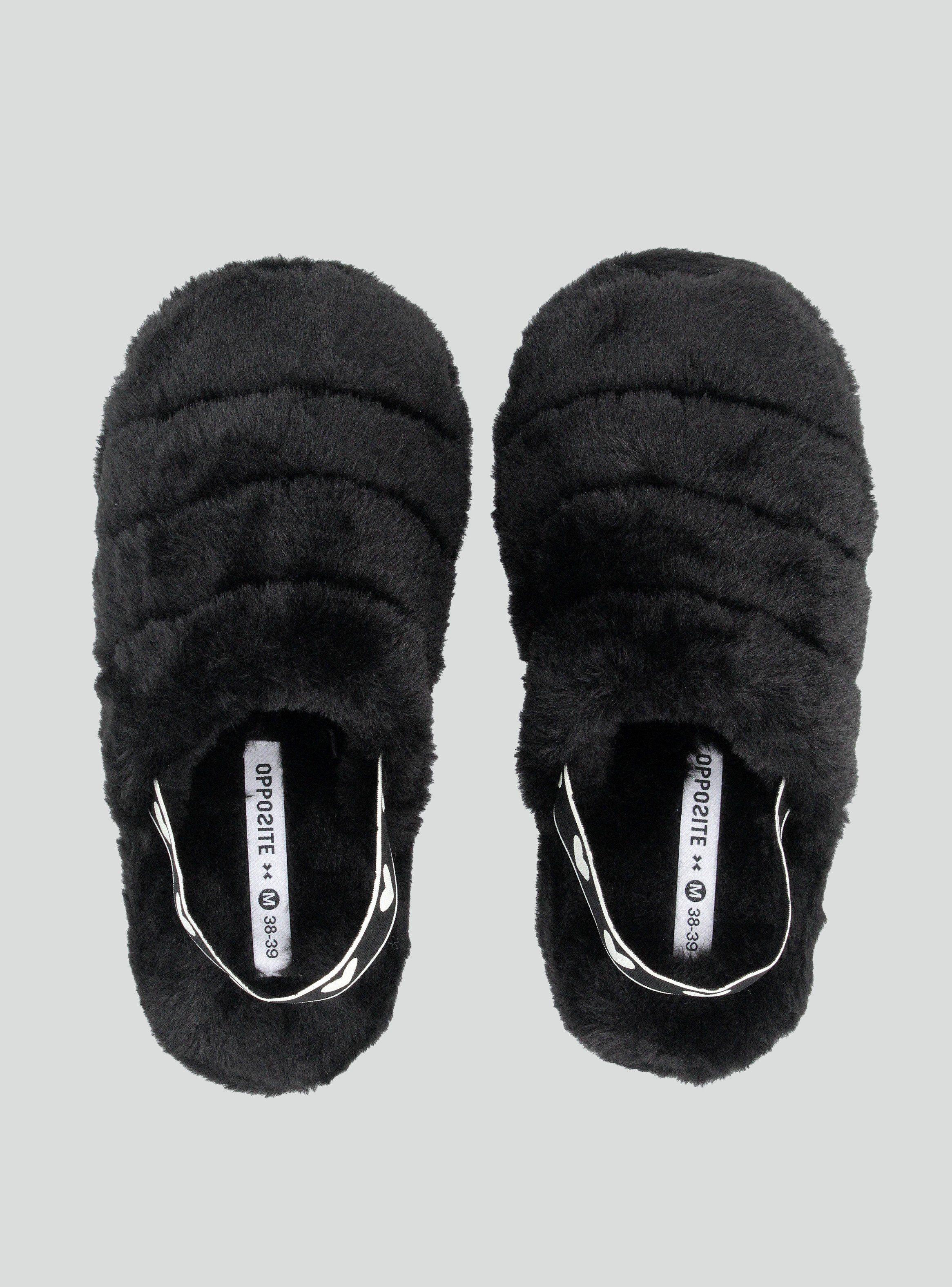 Pantufla Peluda sin Talón con Elástico-0