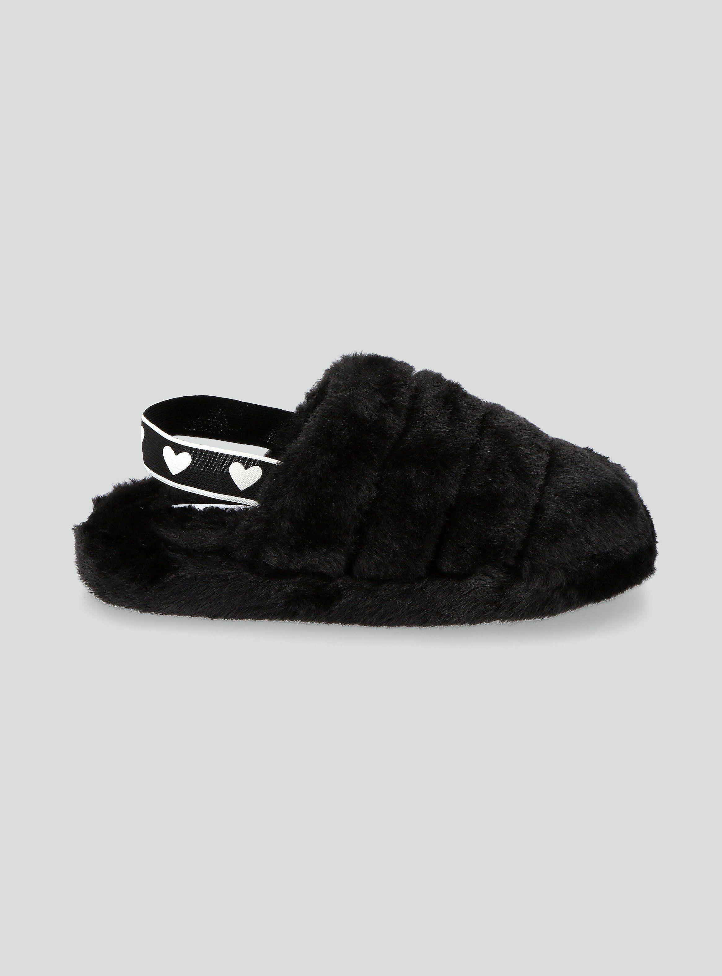 Pantufla Peluda sin Talón con Elástico-1
