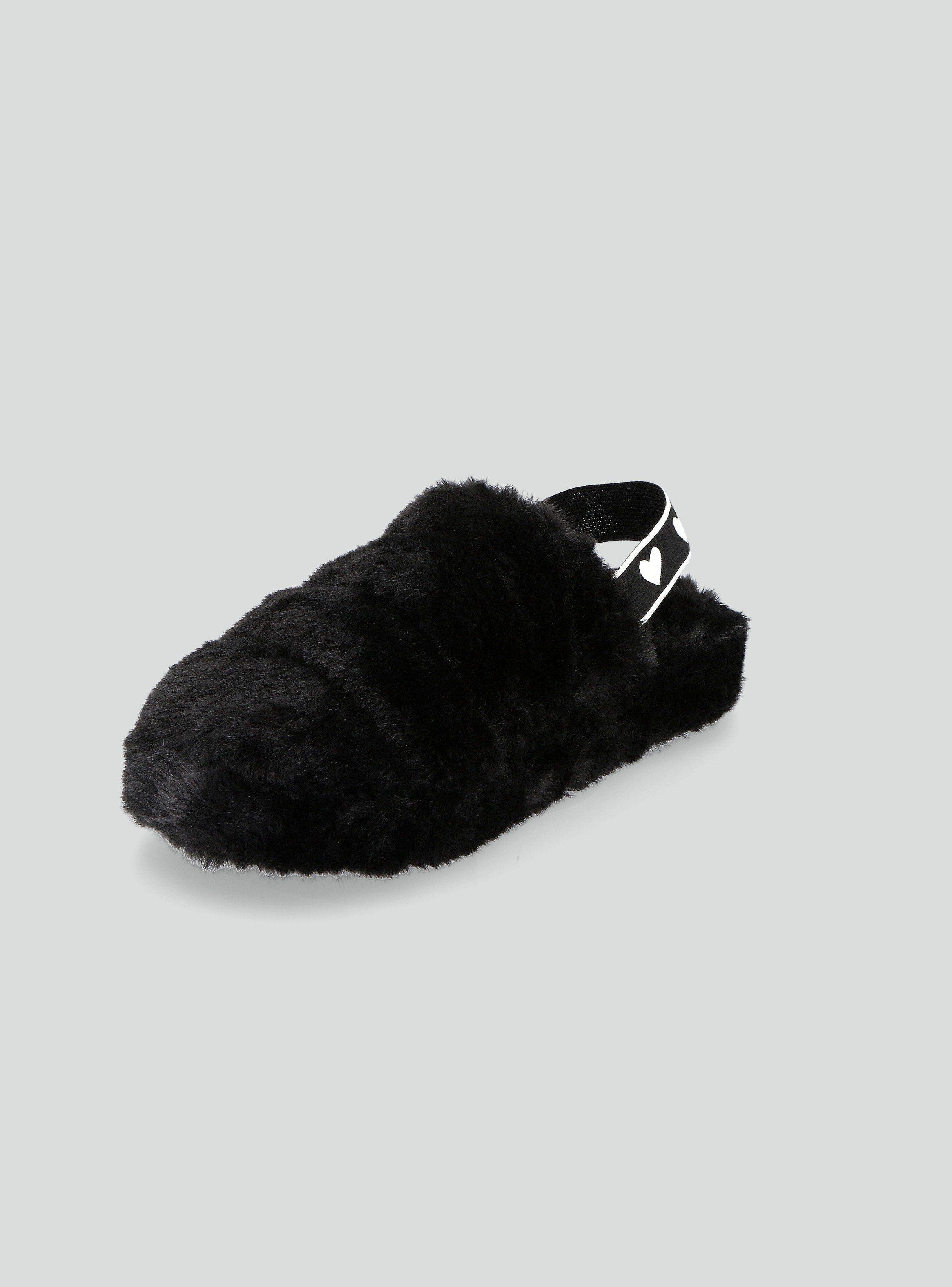 Pantufla Peluda sin Talón con Elástico-2