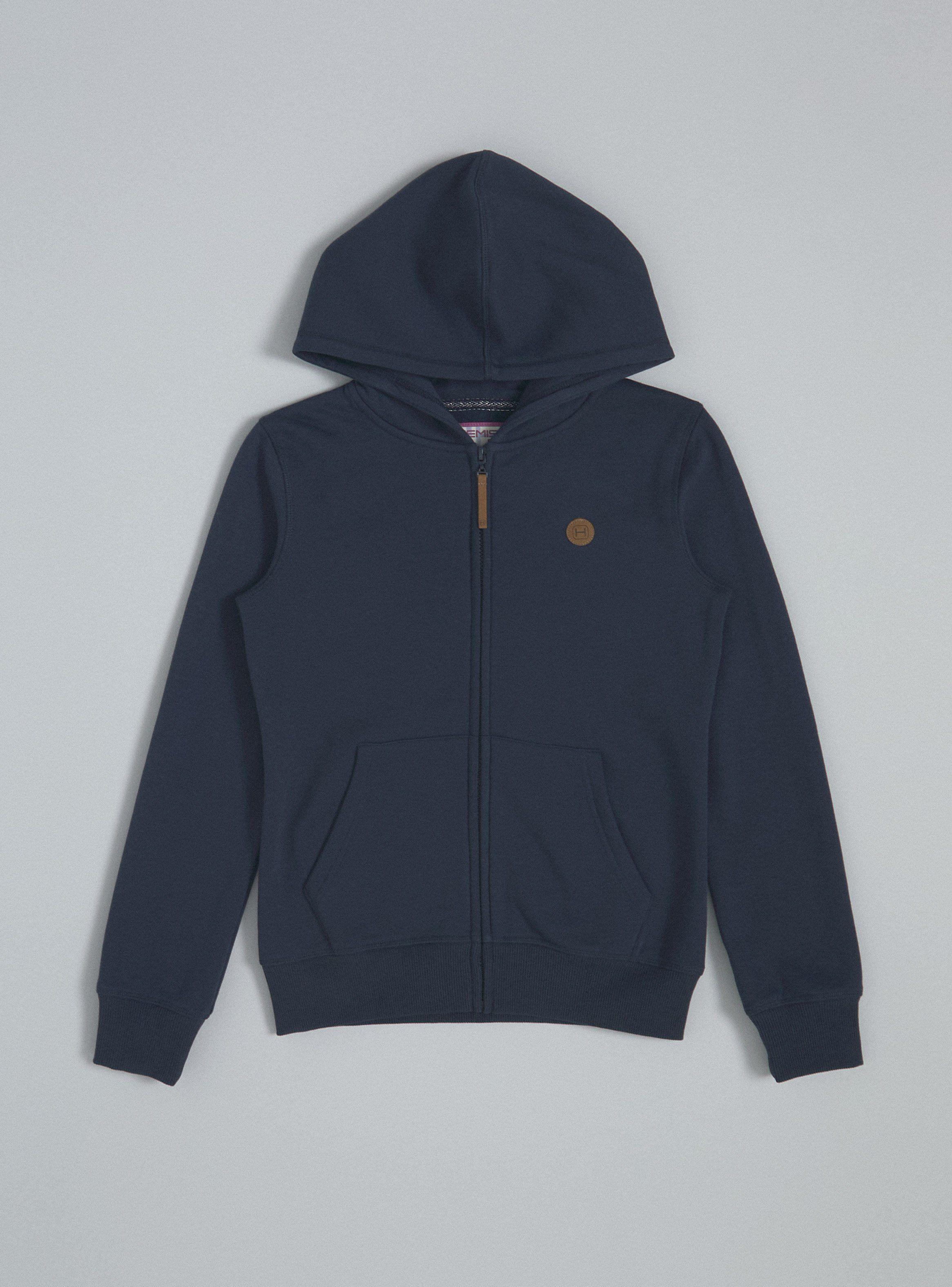 Polerón con Cierre y Gorro Azul Marino Niña Tallas S-M-L-XL-0