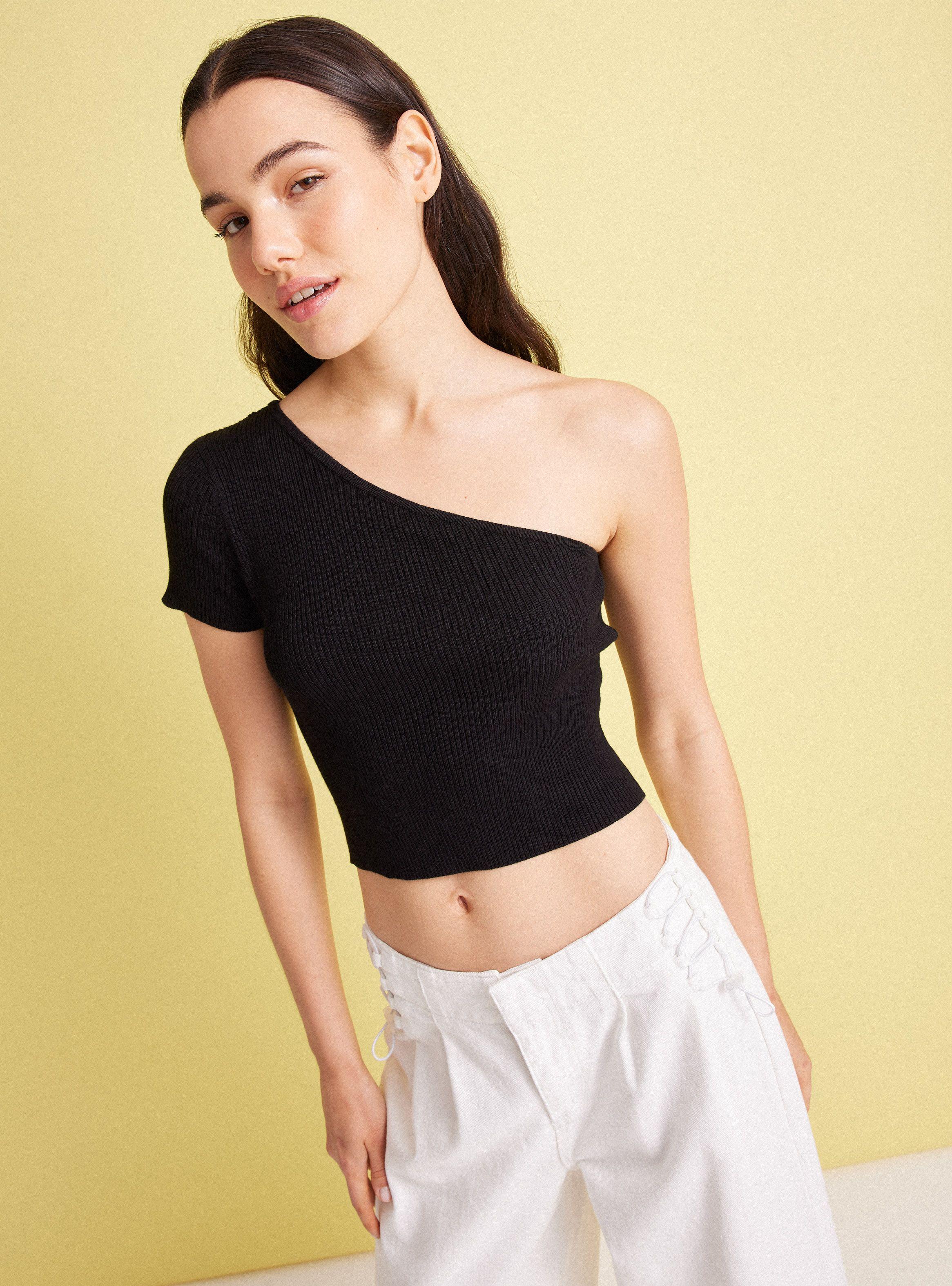 Polera Tejida Un Hombro-0