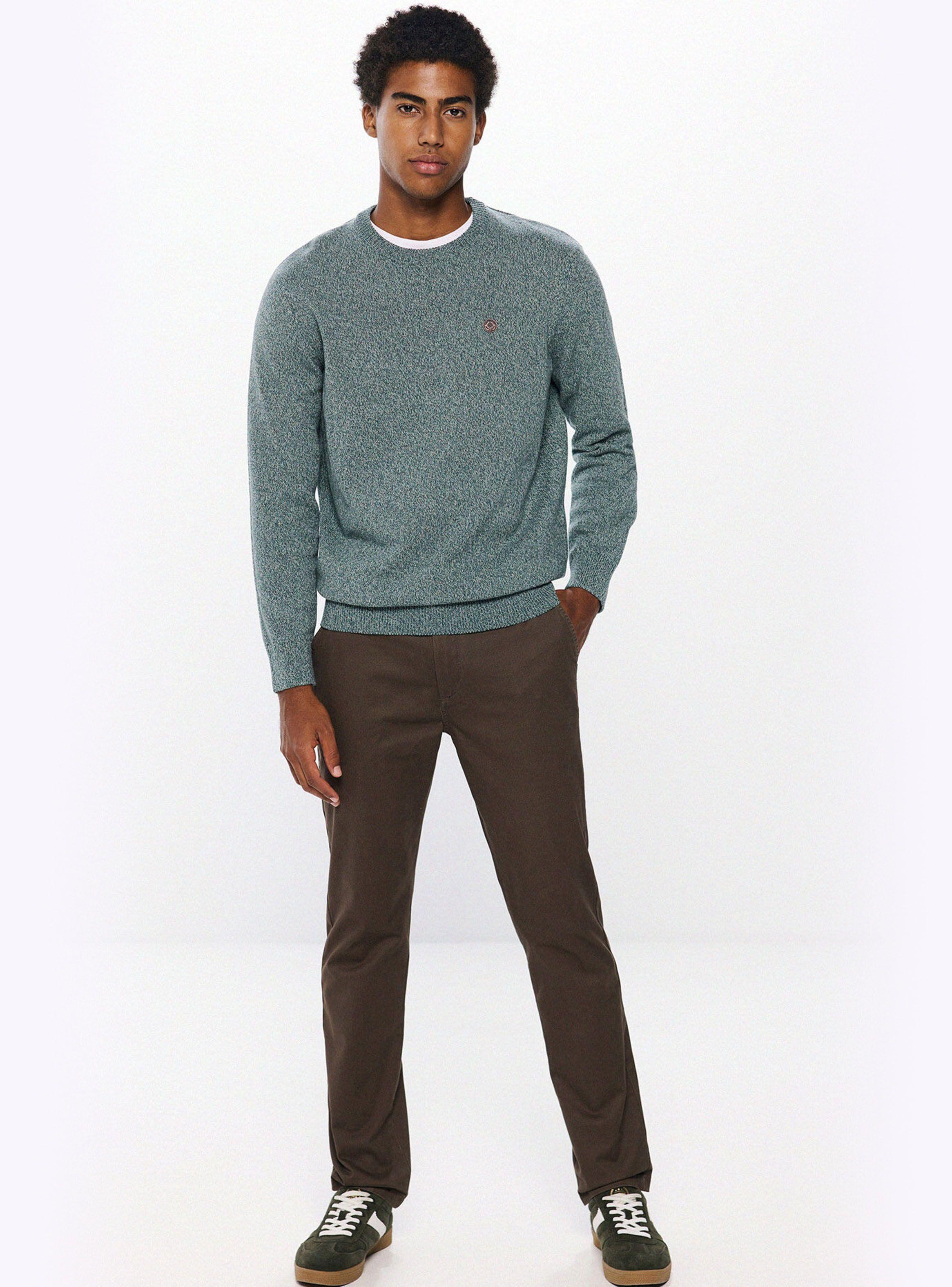 Sweater Algodón Liso Torzal-3