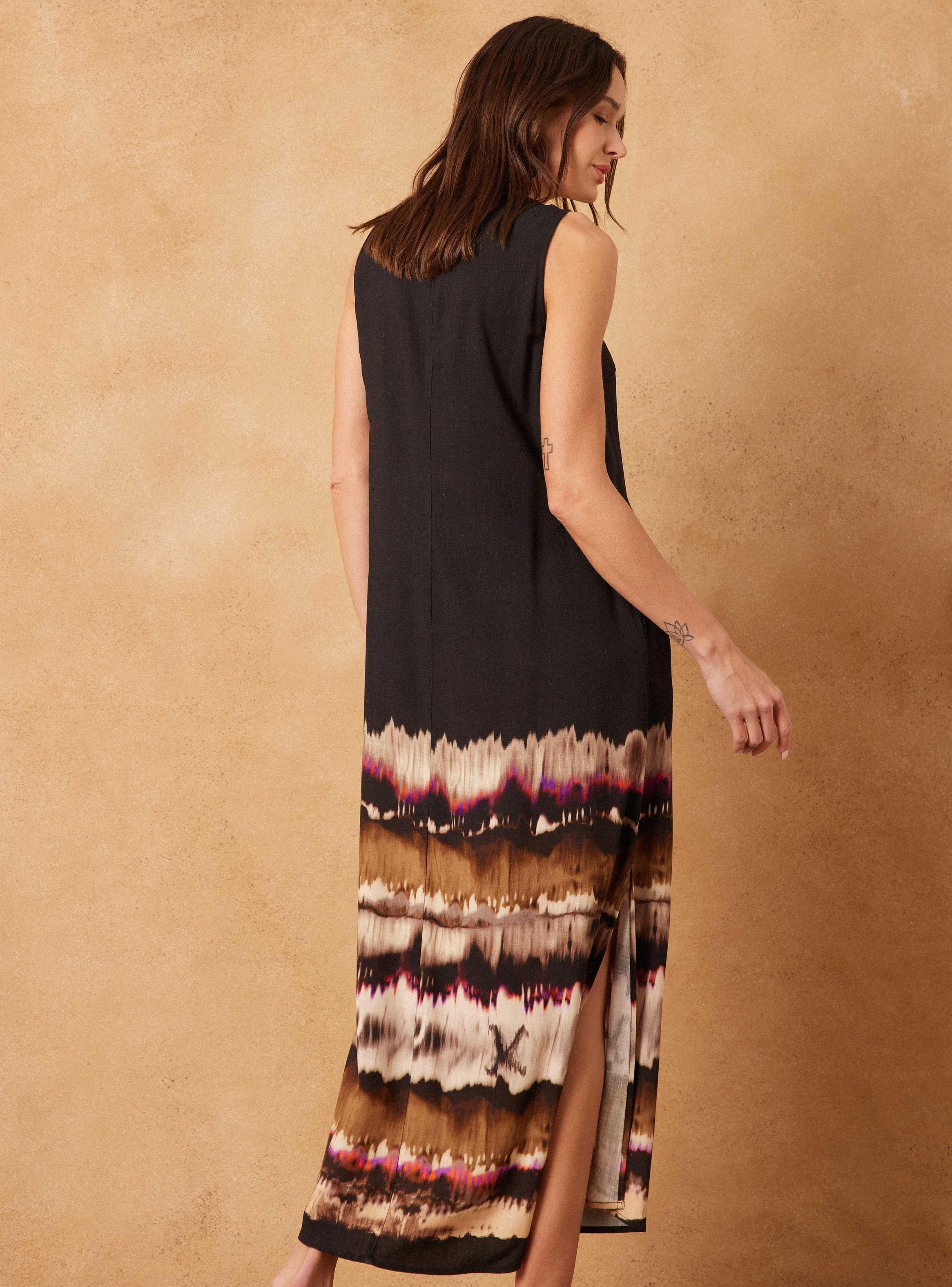 Vestido Estampado Degradé Ancho-1