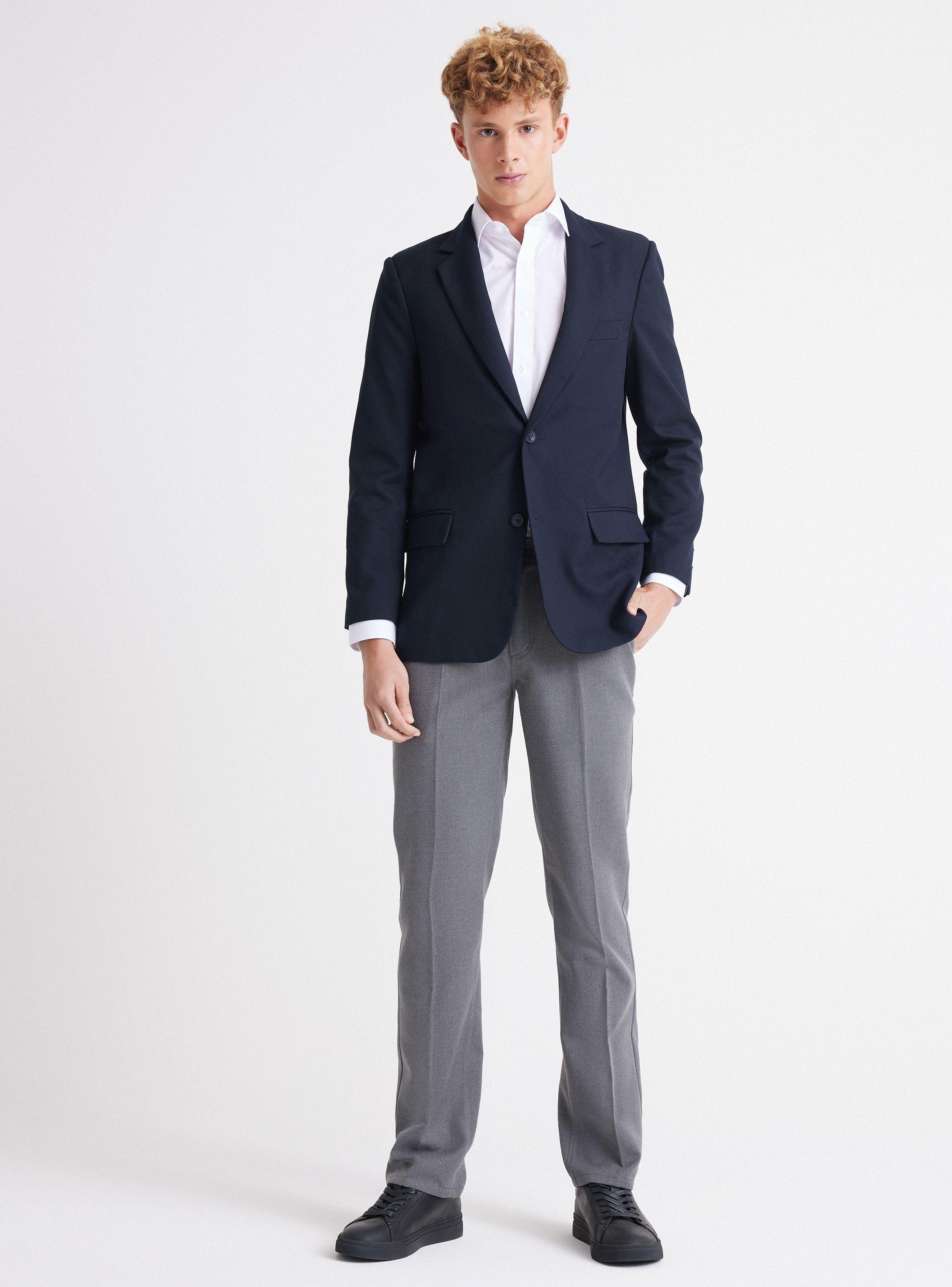 Chaqueta Veston Azul Talla 38 A 52-3