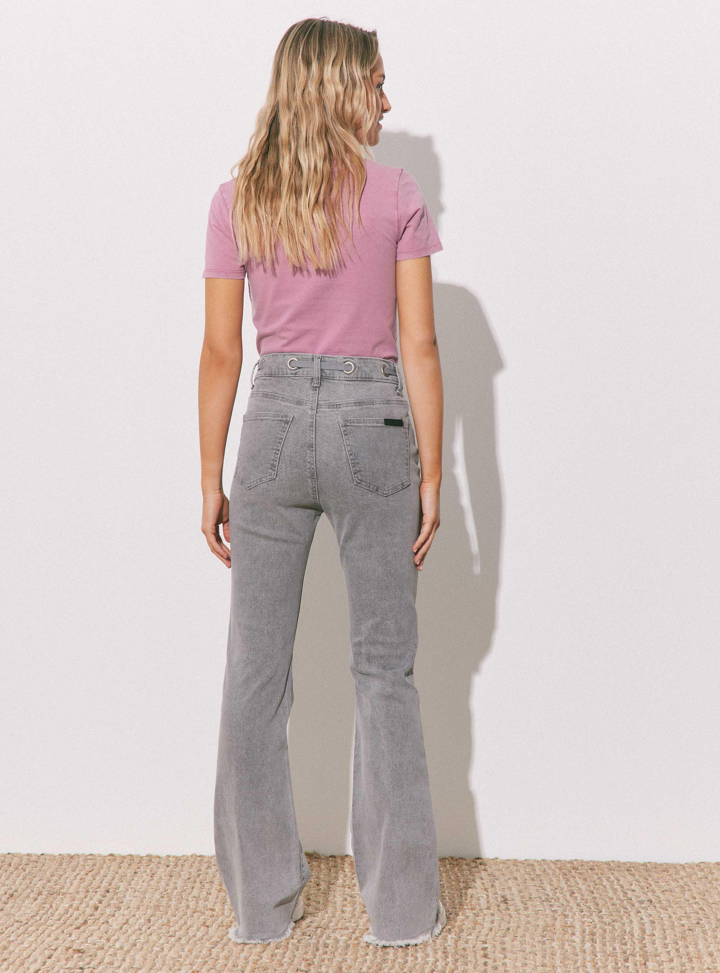 Jeans Cordón Cintura Ajustable-5