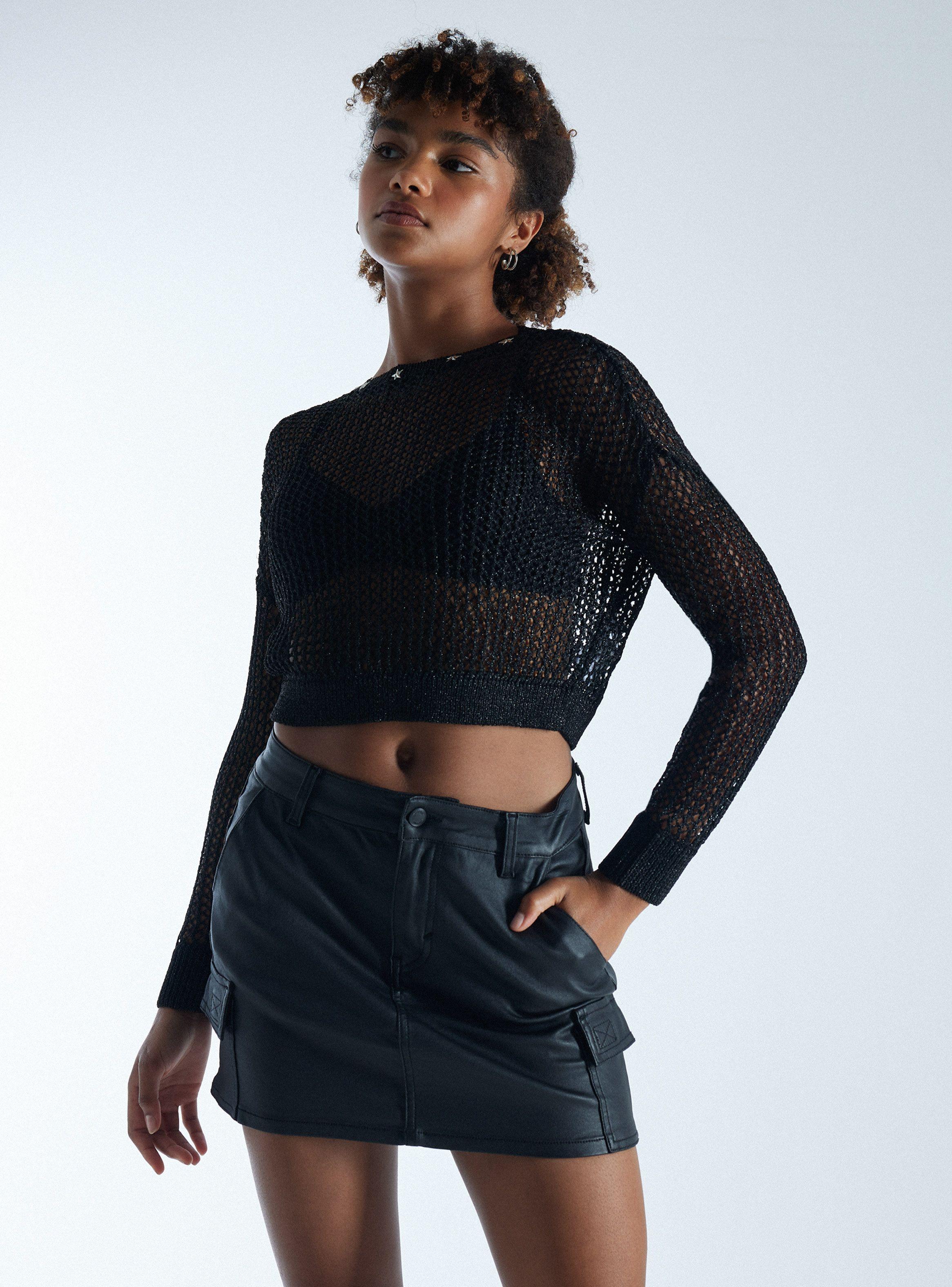 Sweater Calado Metalizado-0