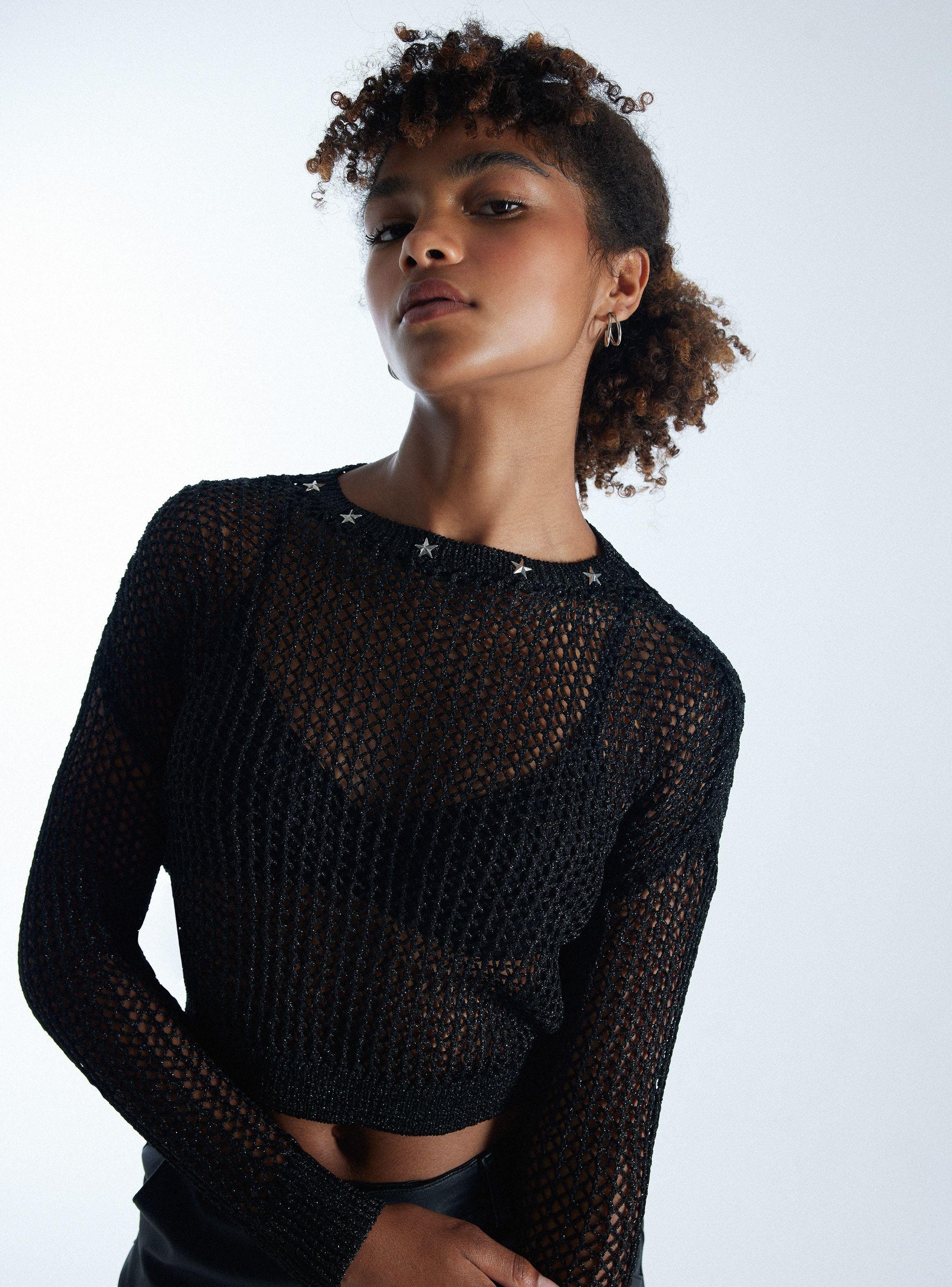 Sweater Calado Metalizado-2