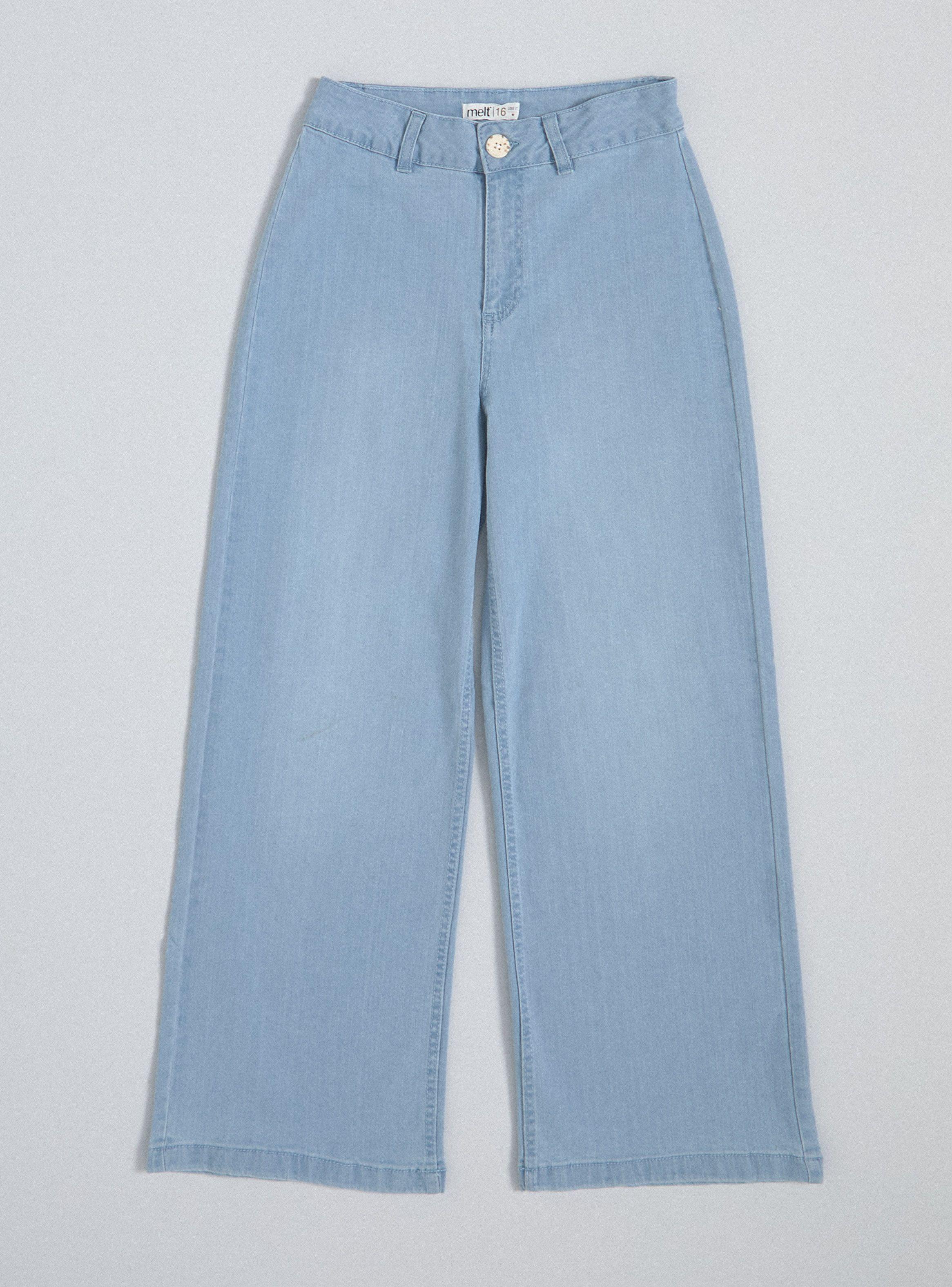 Jeans Wide Leg Azul-2
