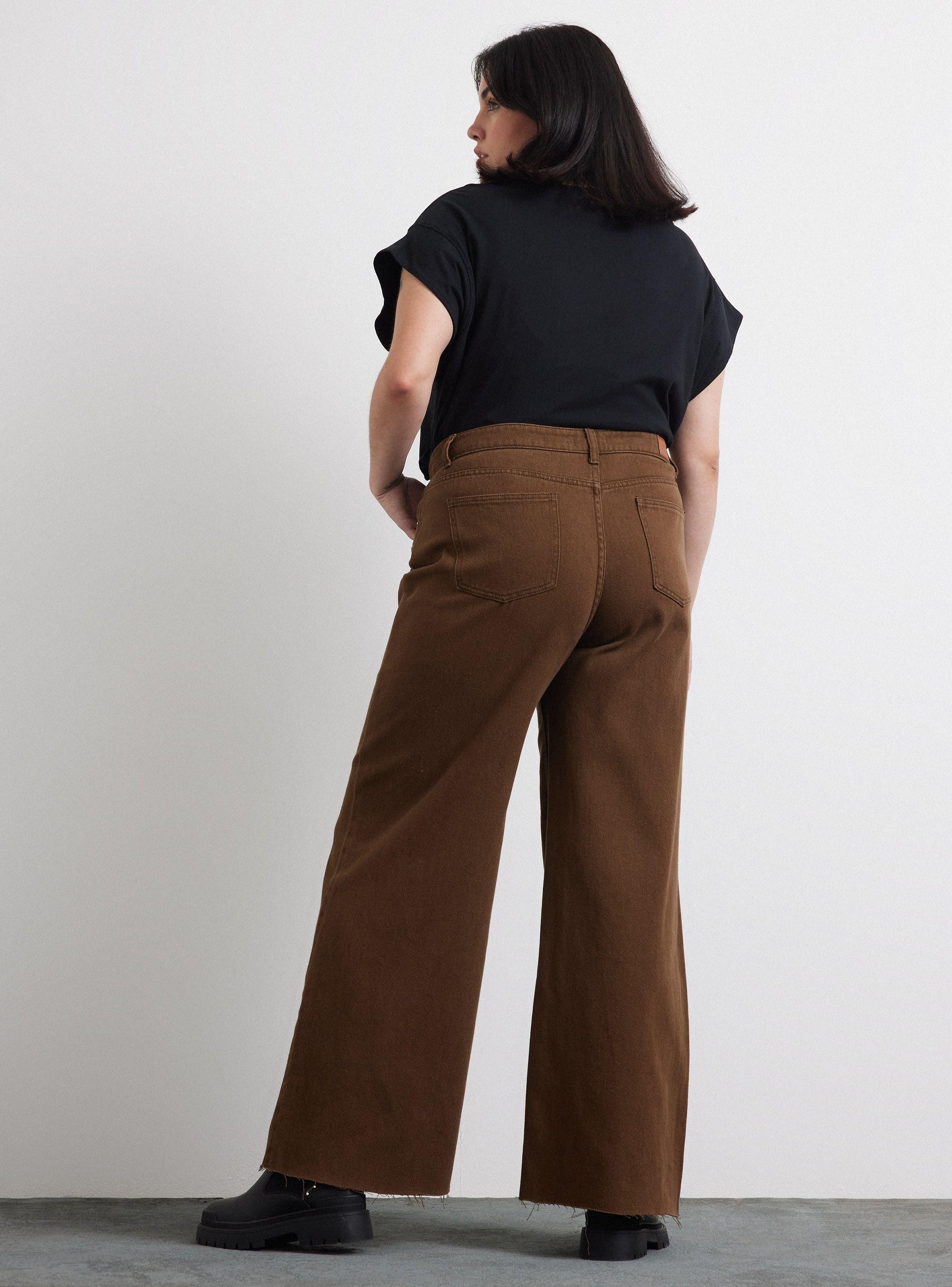 Jeans Wide Leg Lavados Denim Basic-5