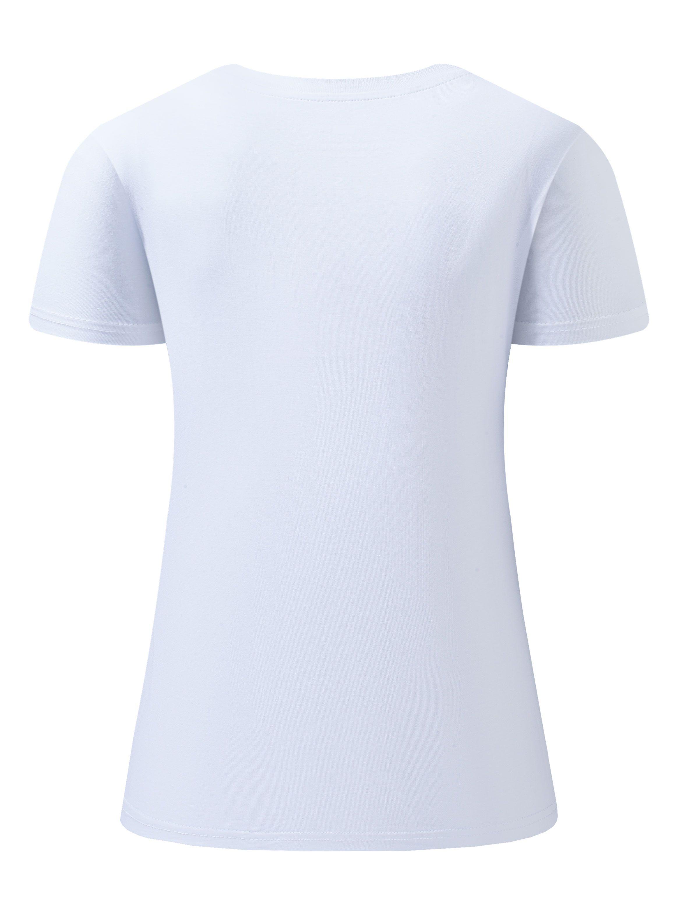 Polera Manga Corta con Estampado Gráfico Letras-1