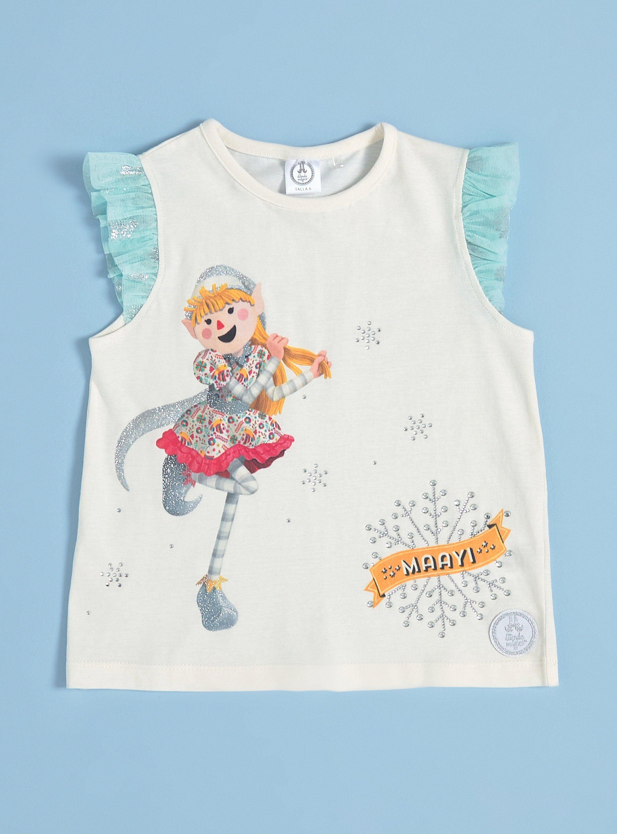 Polera con Mangas Tul y Strass Thai y Maayi-2