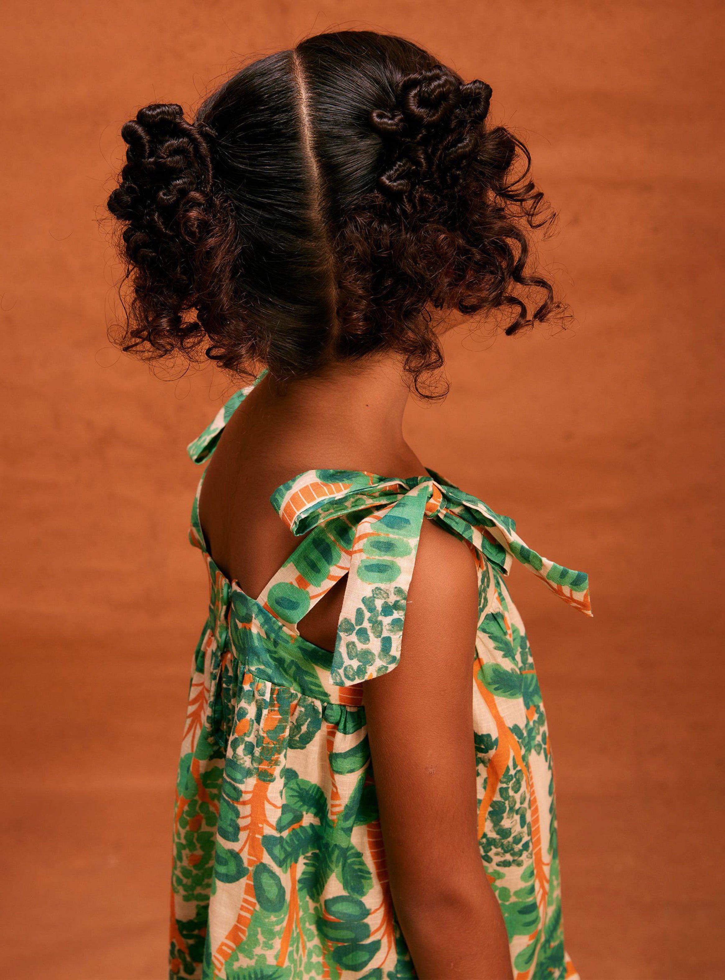 Vestido Niña Palmeras con Vuelo-2