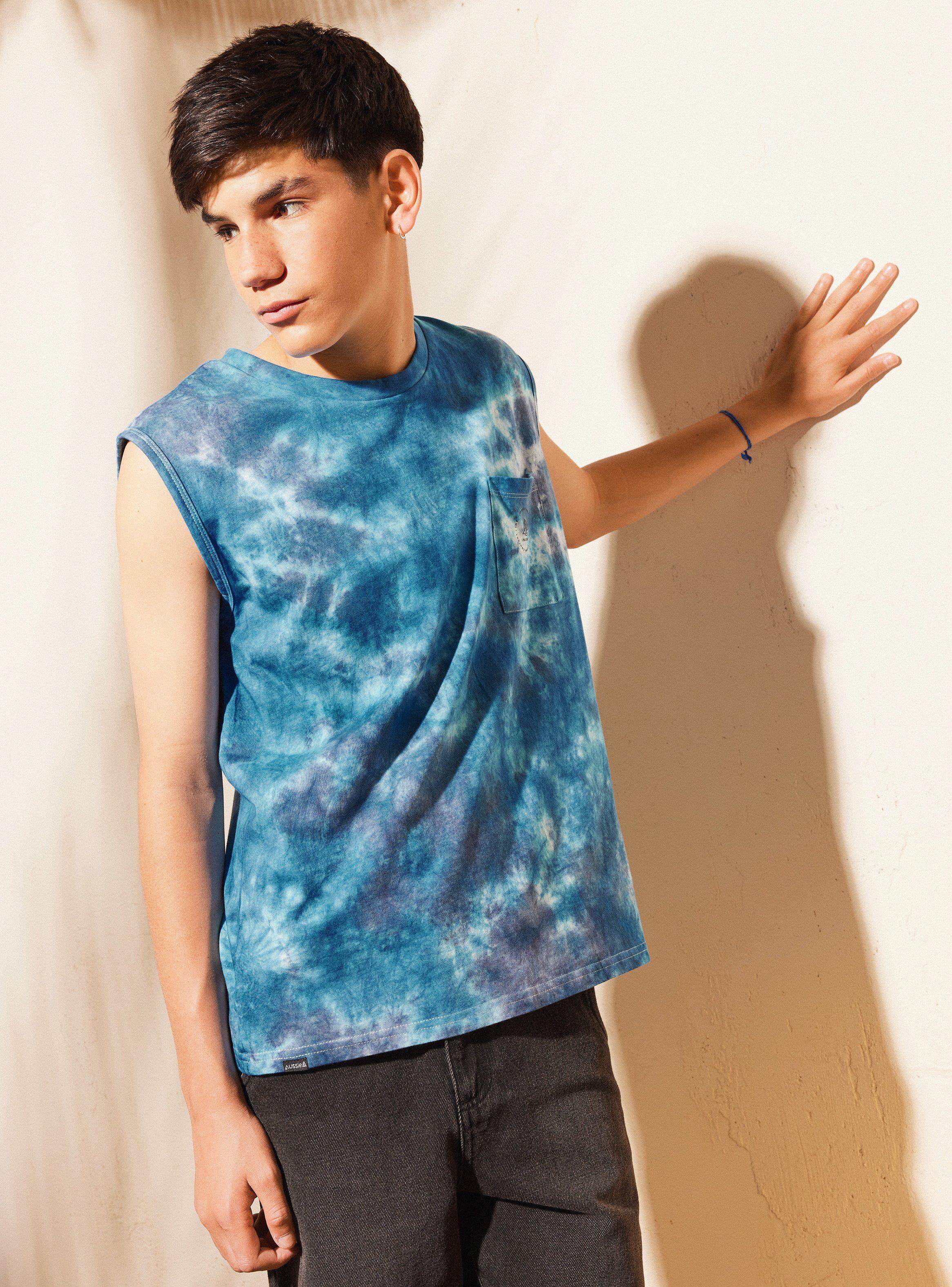 Polera Tie Dye con Bolsillo-0