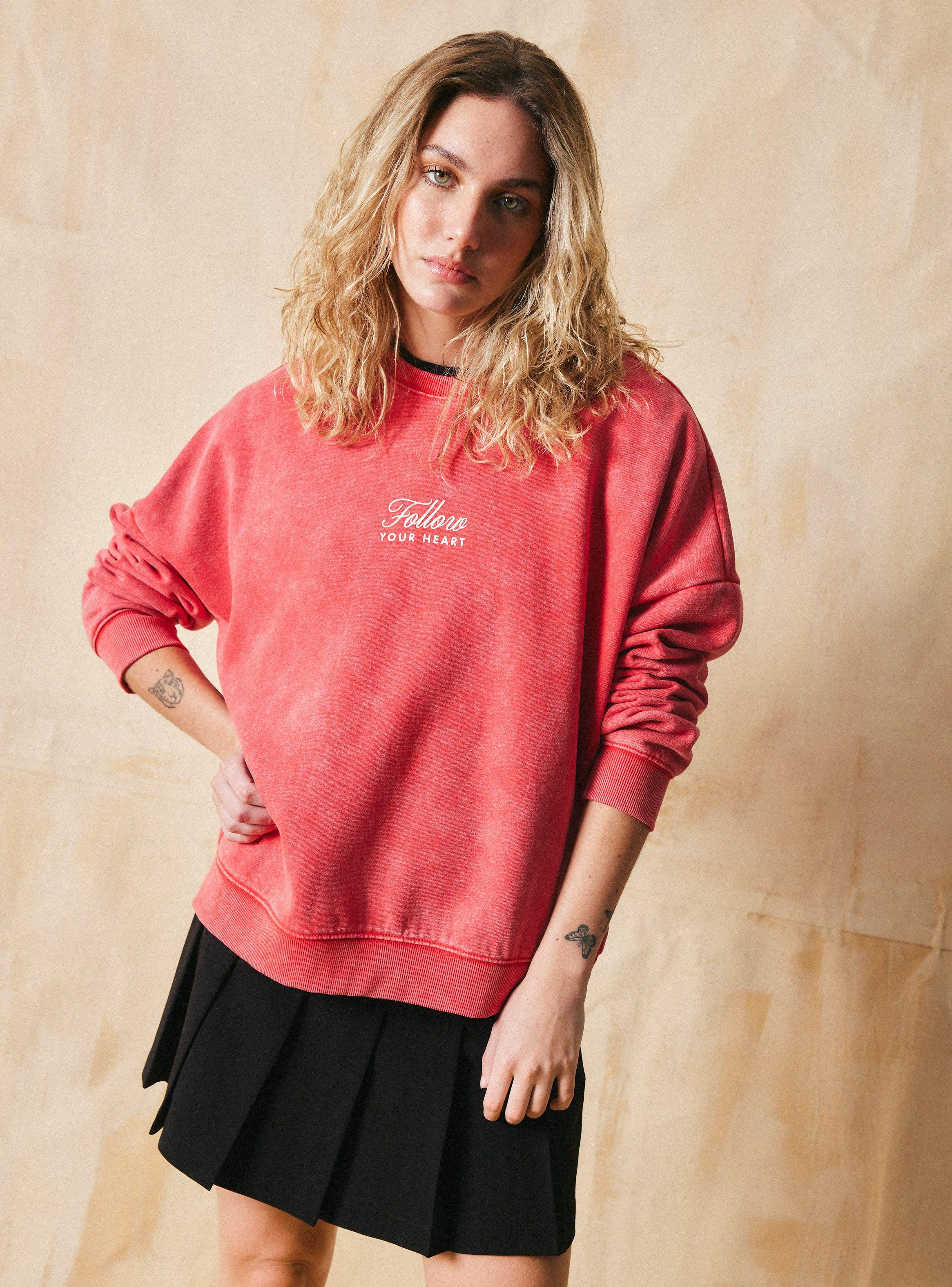 Polerón Crew Neck Print Relaxed Fit-0