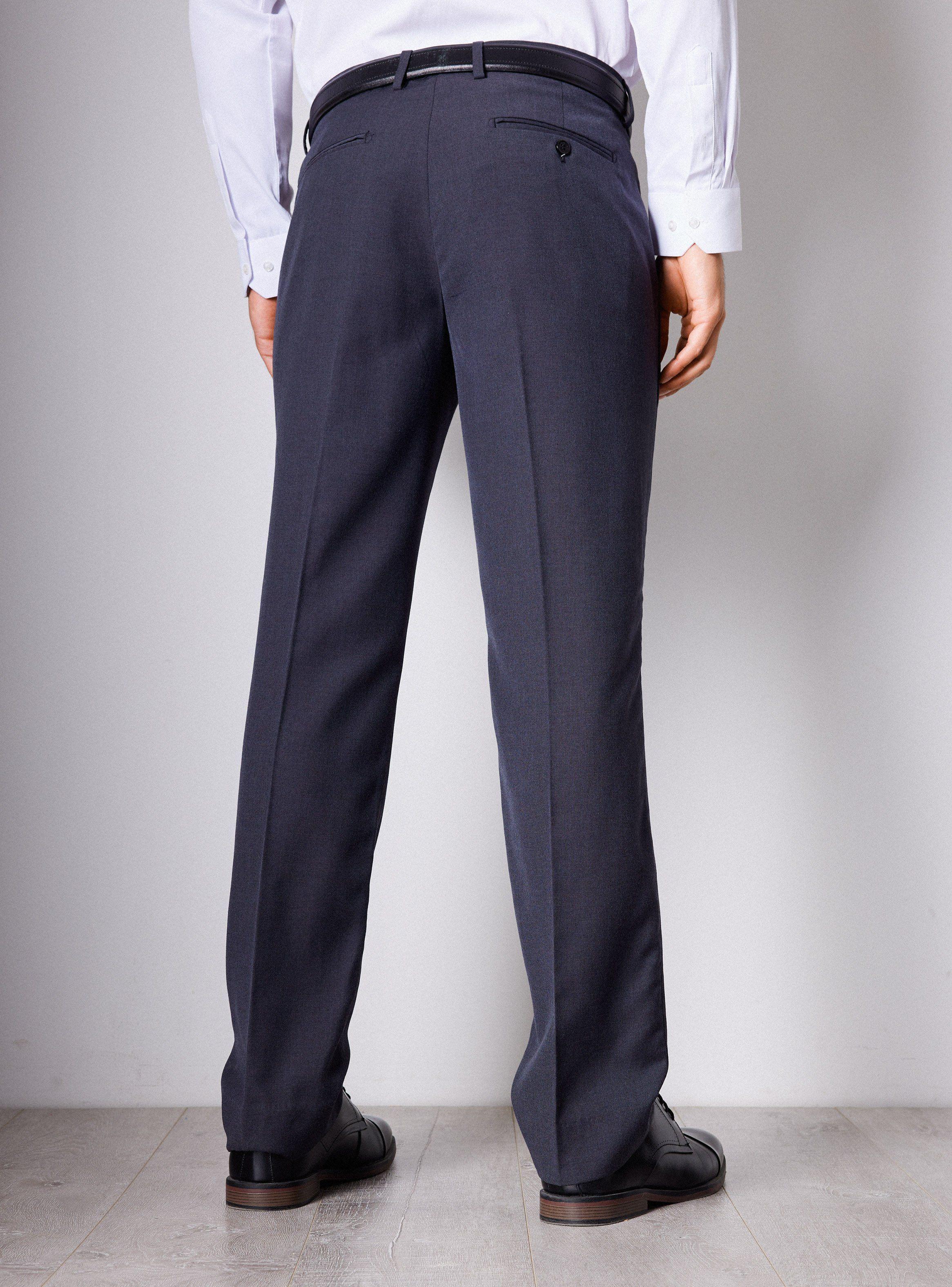 Pantalón Vestir Regular Fit Lana Poliéster-1