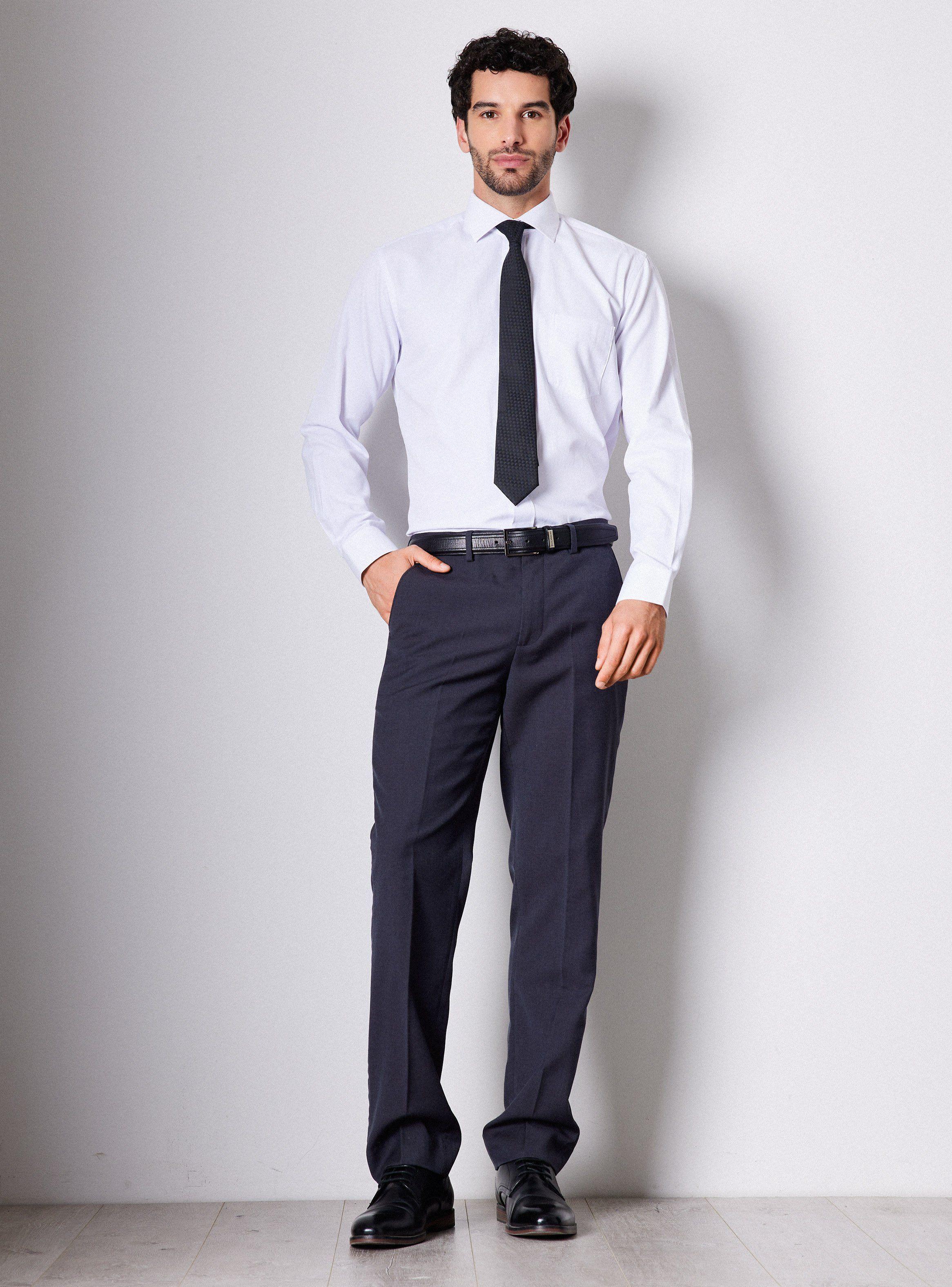 Pantalón Vestir Regular Fit Lana Poliéster-4
