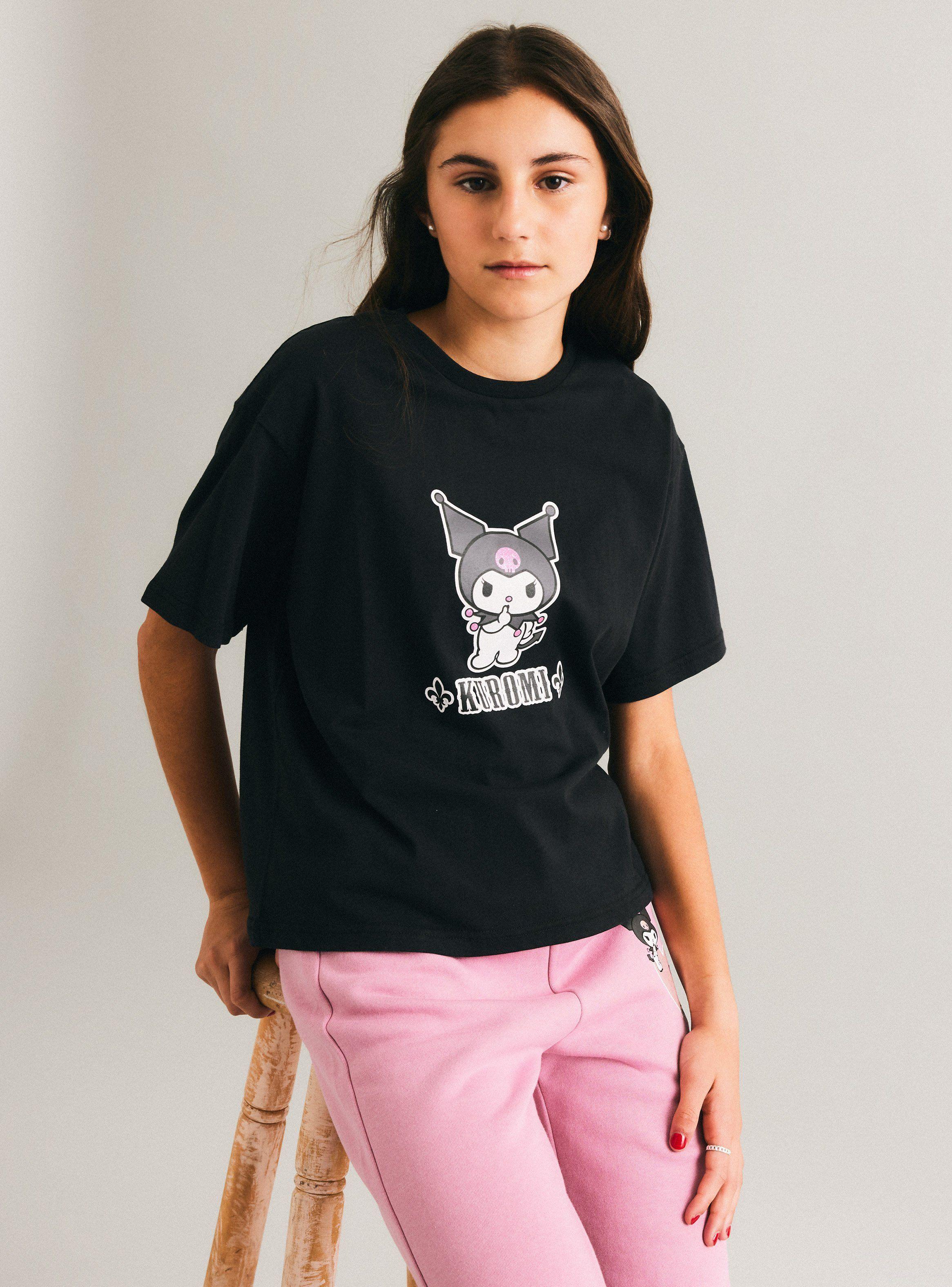 Polera Manga Corta con Print Licencia-0