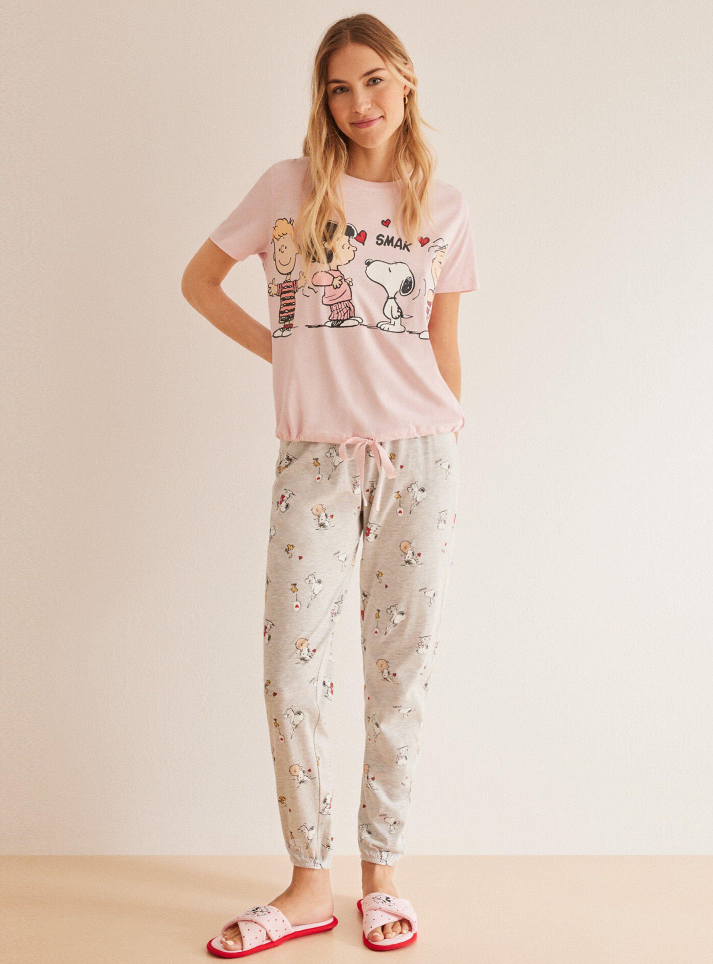 Pijama Algodón Snoopy Smak-0