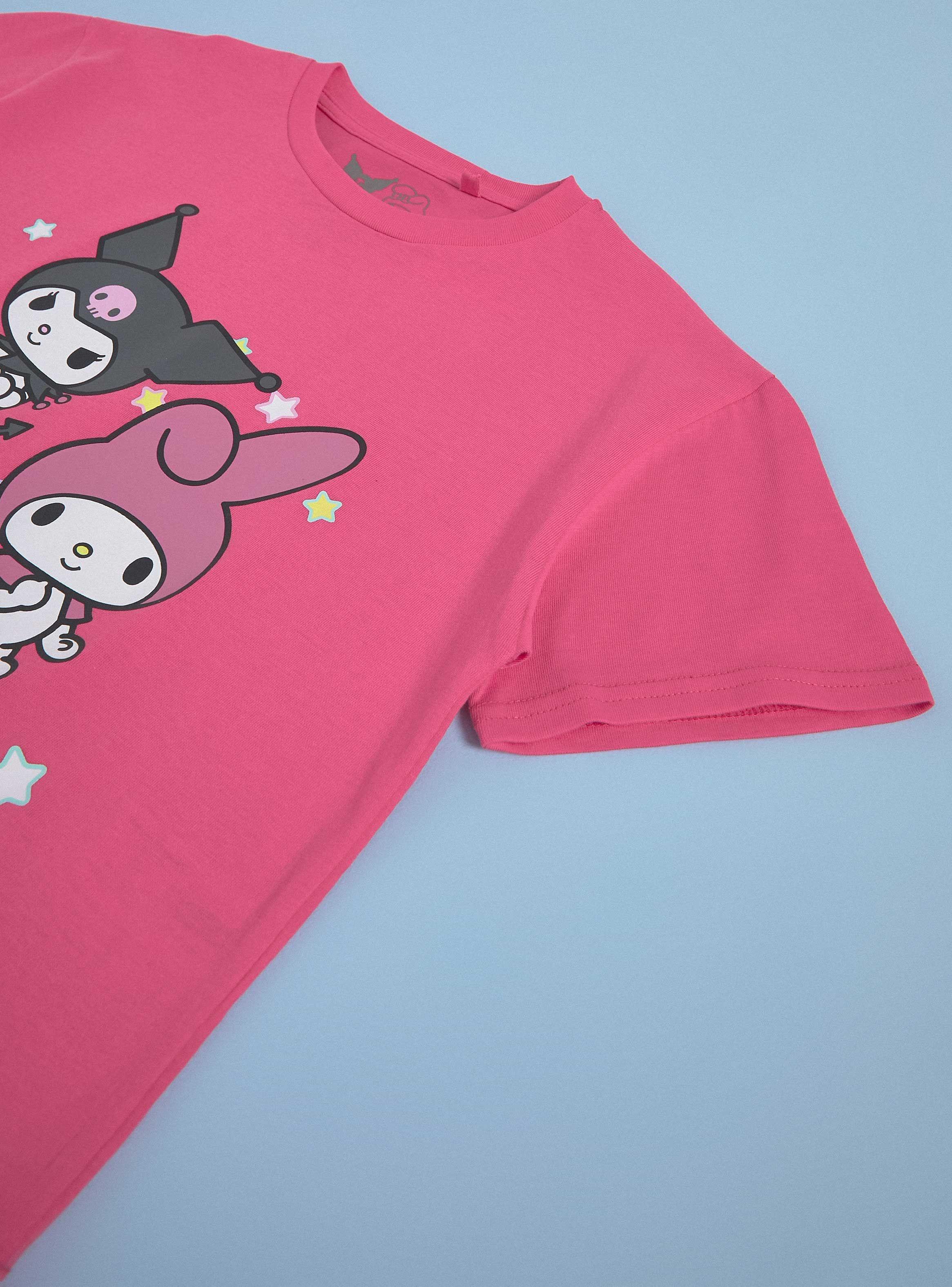 Polera Sanrio Manga Corta Estampada con Aplicación-4