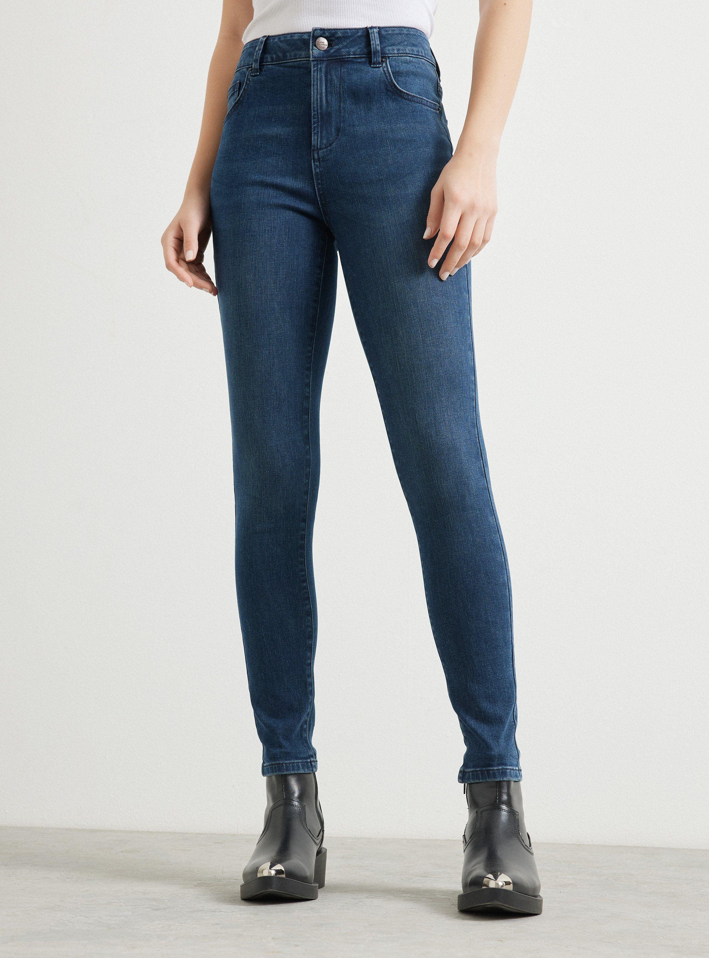 Jeans Skinny Liso Básico-0