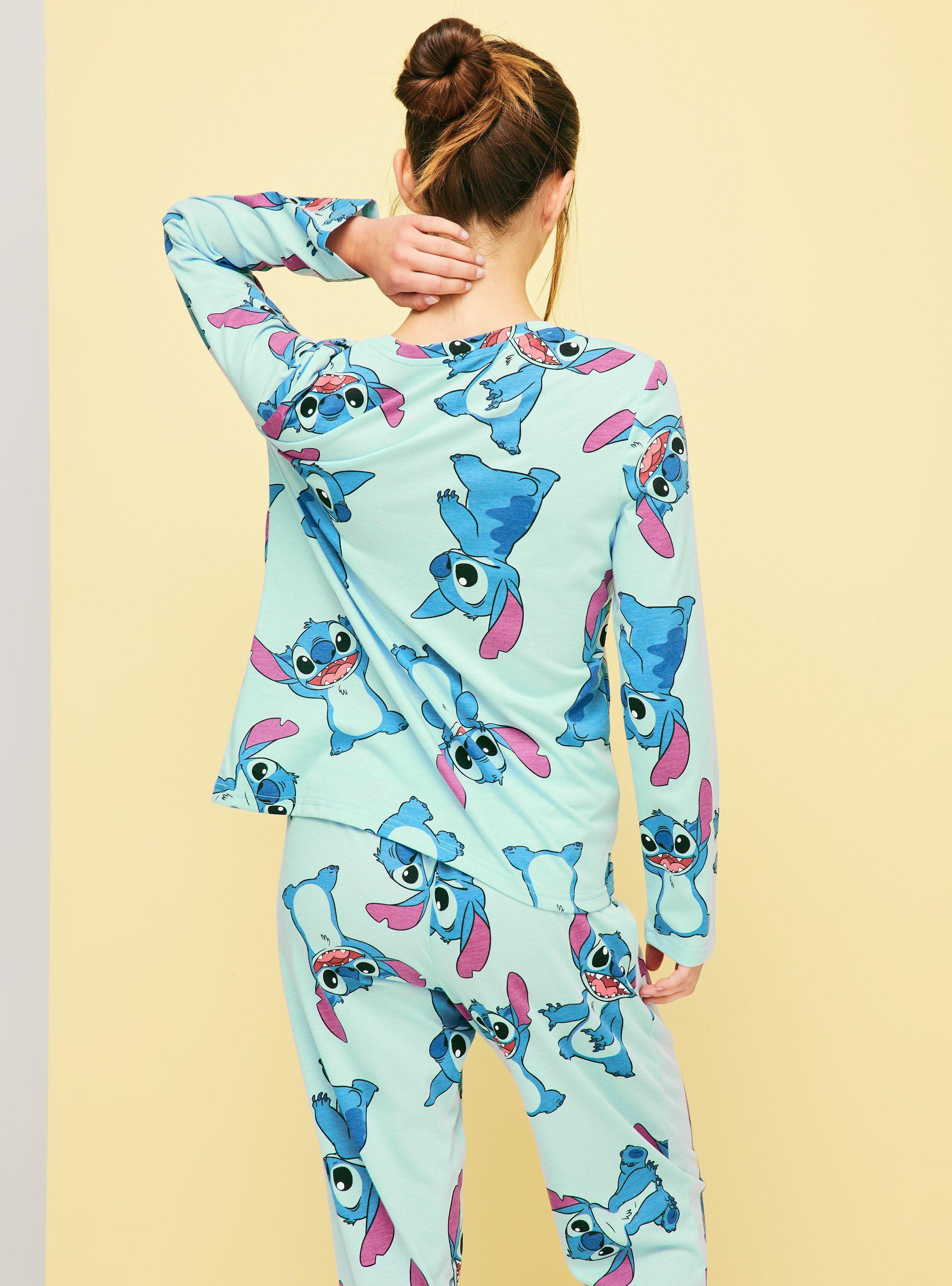 Pijama Largo Disney Stitch Full Print-1