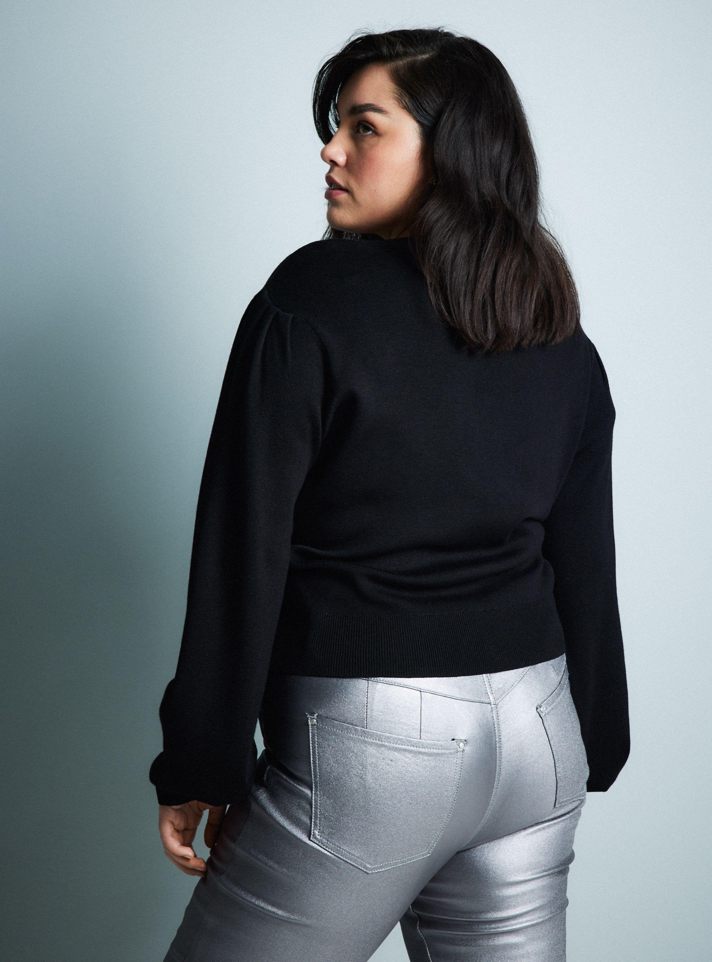 Sweater Cutout Manga Abultada-7