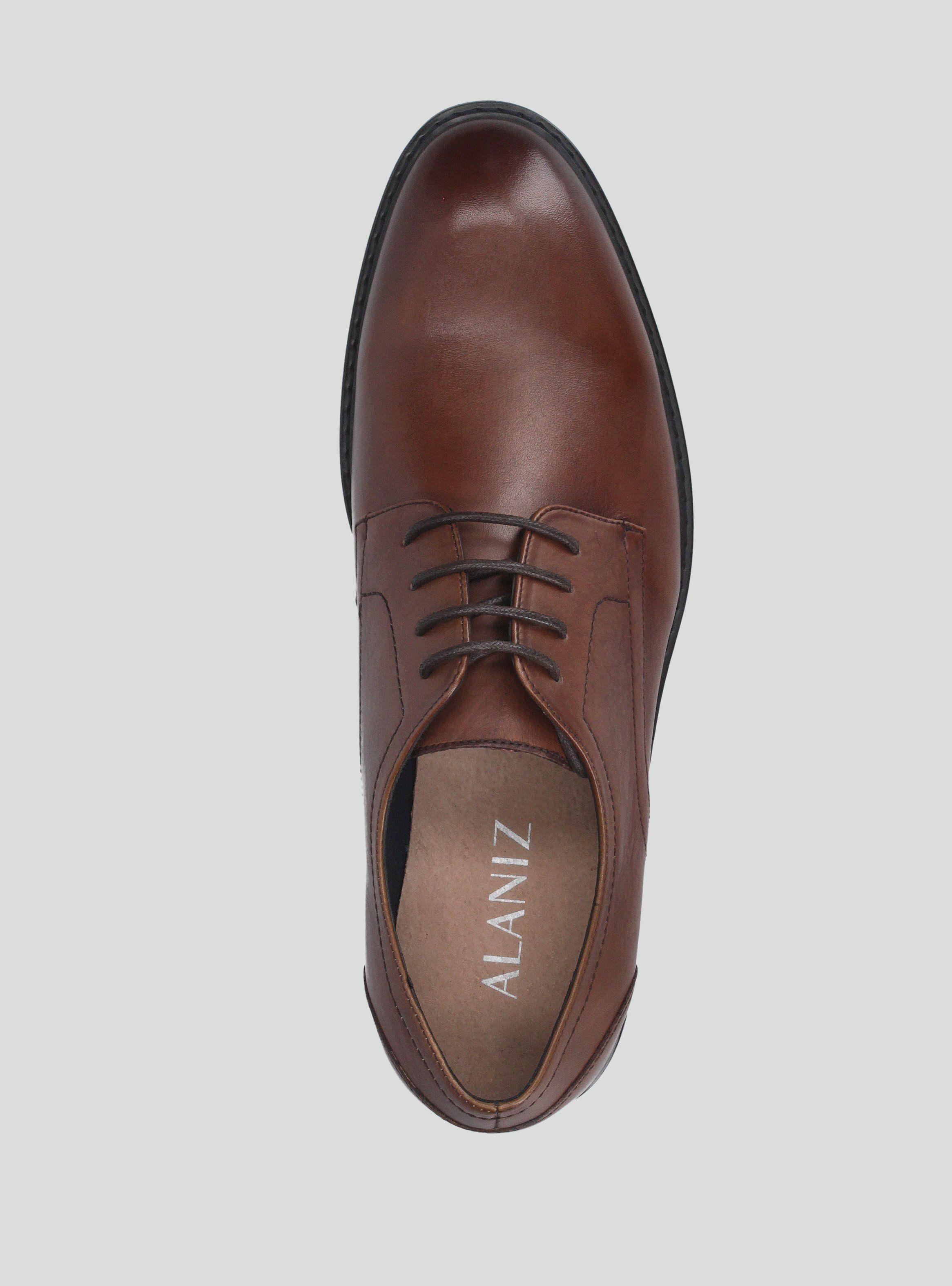 Zapato Casual Cuero Derby Vestir Cordón Hombre-3