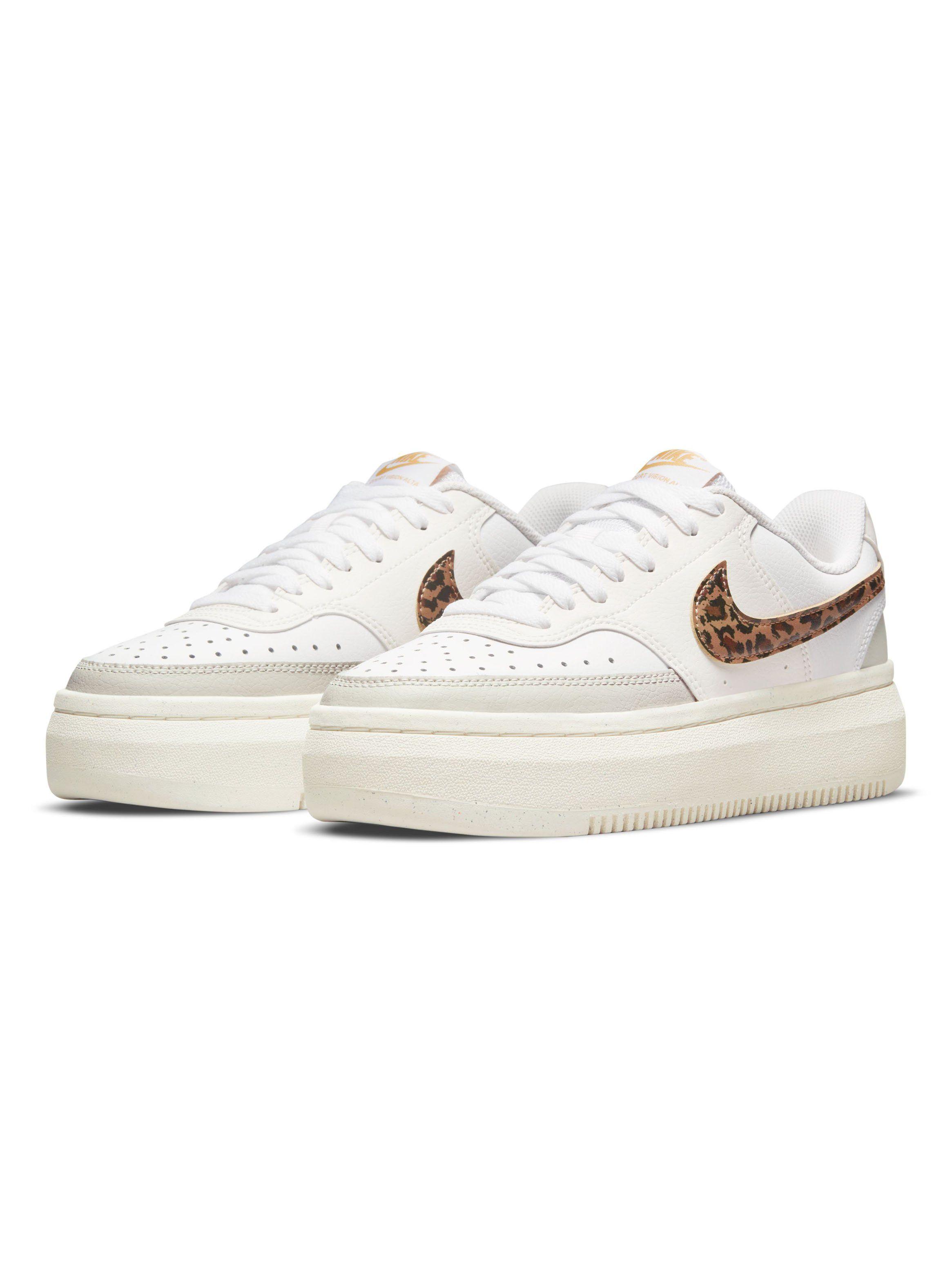 Zapatilla Urbana Logo Leopardo Court Vision Alta Lppr Mujer-1
