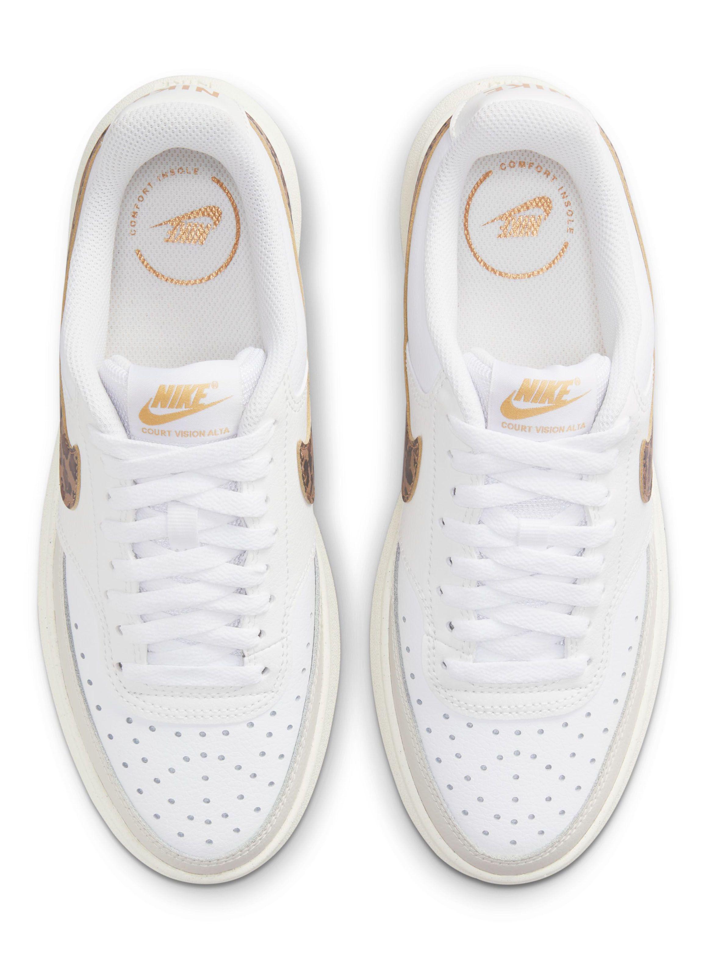 Zapatilla Urbana Logo Leopardo Court Vision Alta Lppr Mujer-3