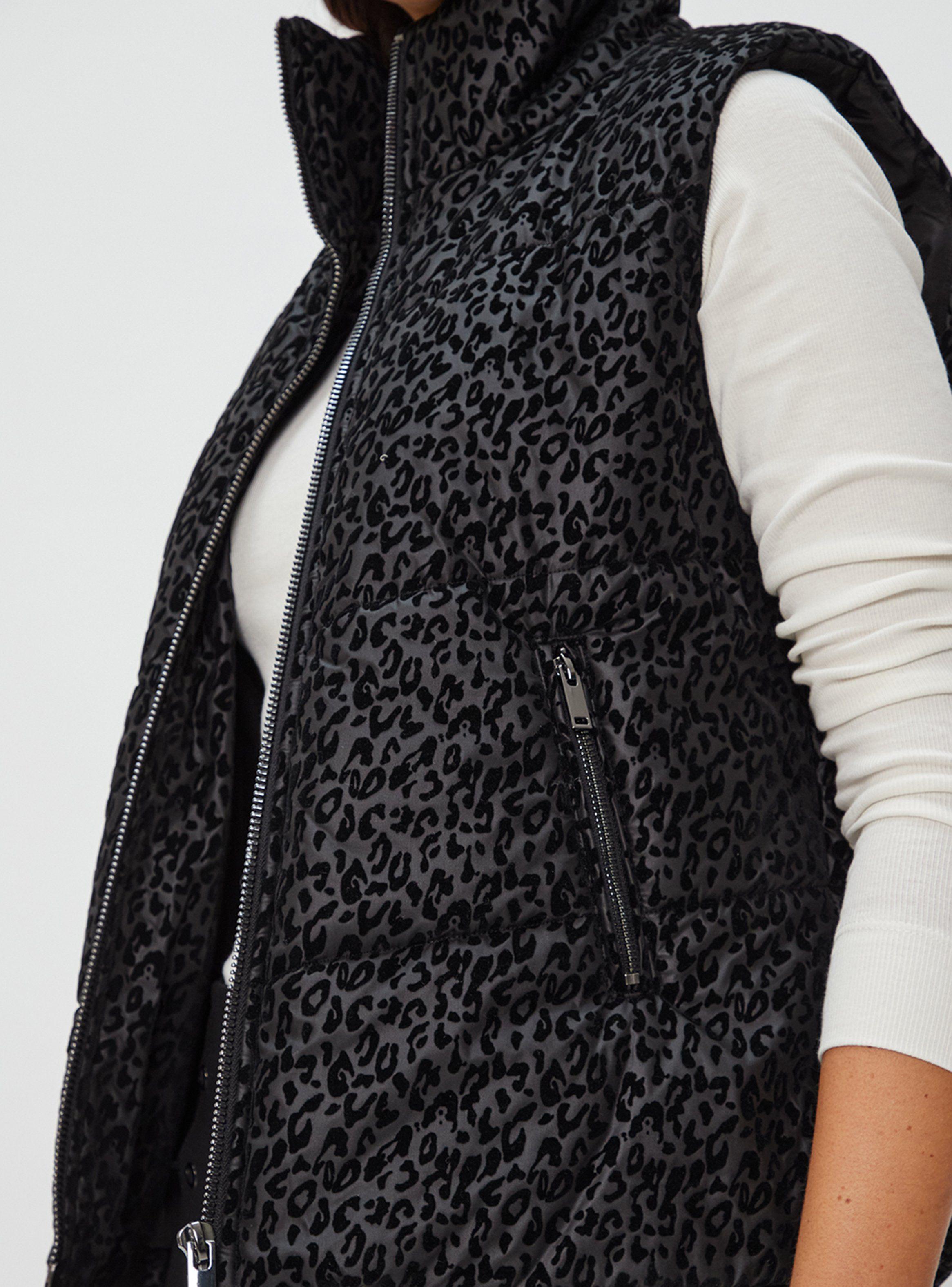 Parka Animal Print Sin Mangas-3