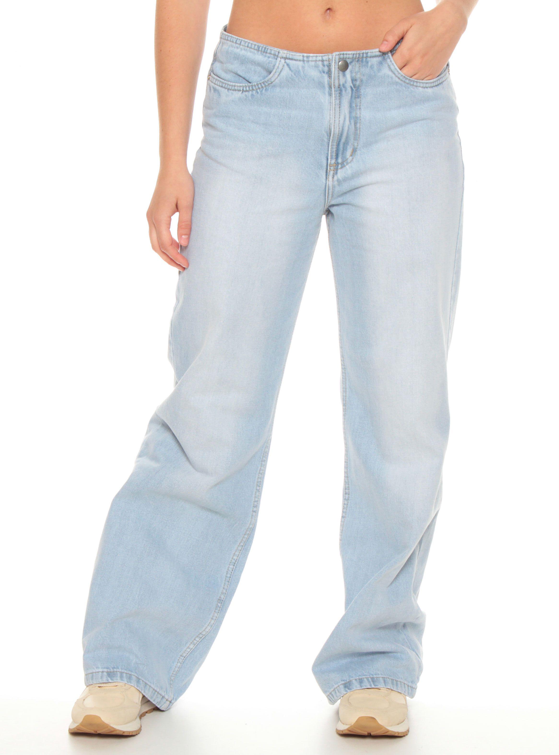 Jeans Recto Tiro Bajo sin Pretina-0