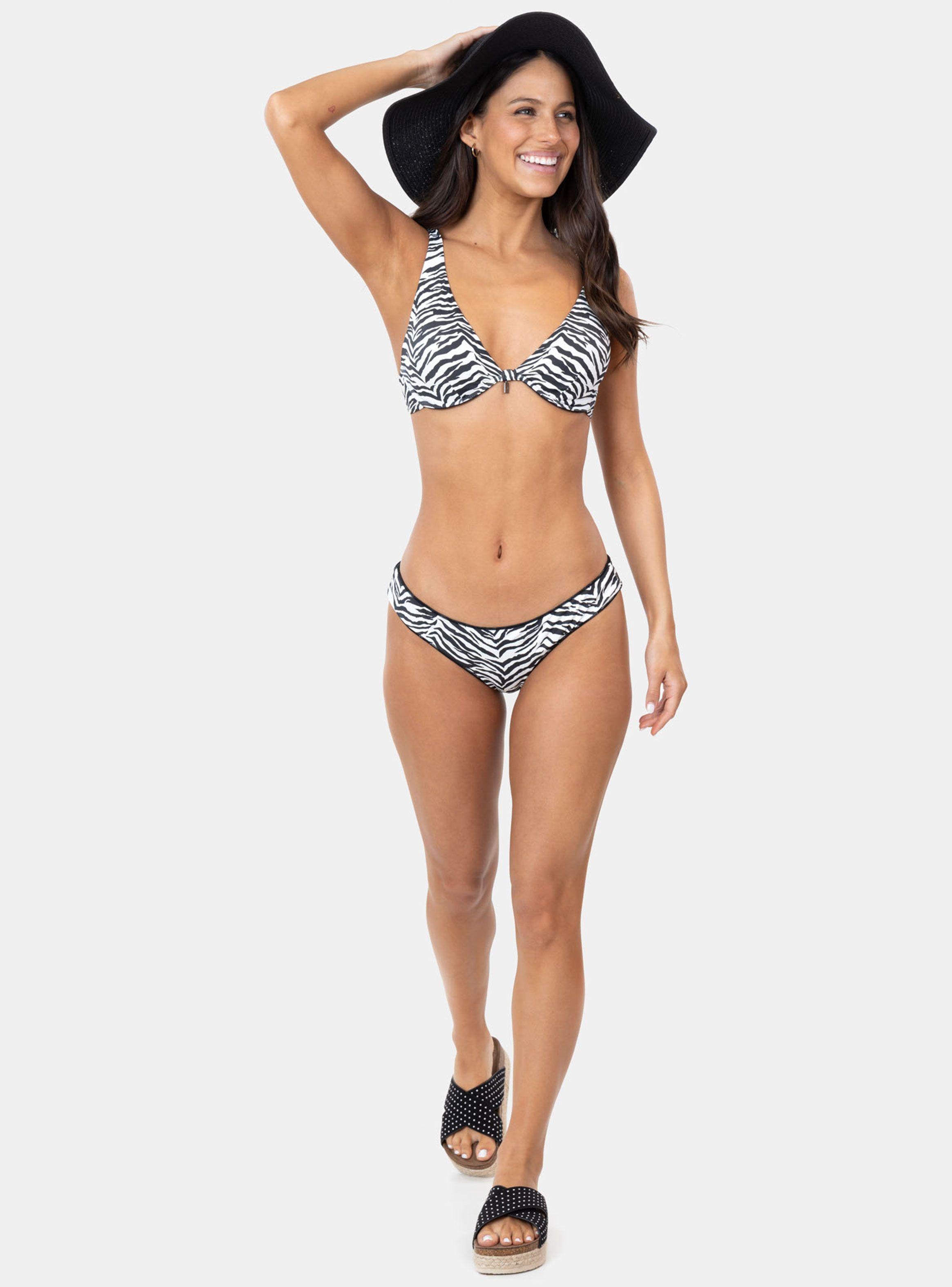 Bikini 2 Piezas Estampado Cebra Bicolor-3