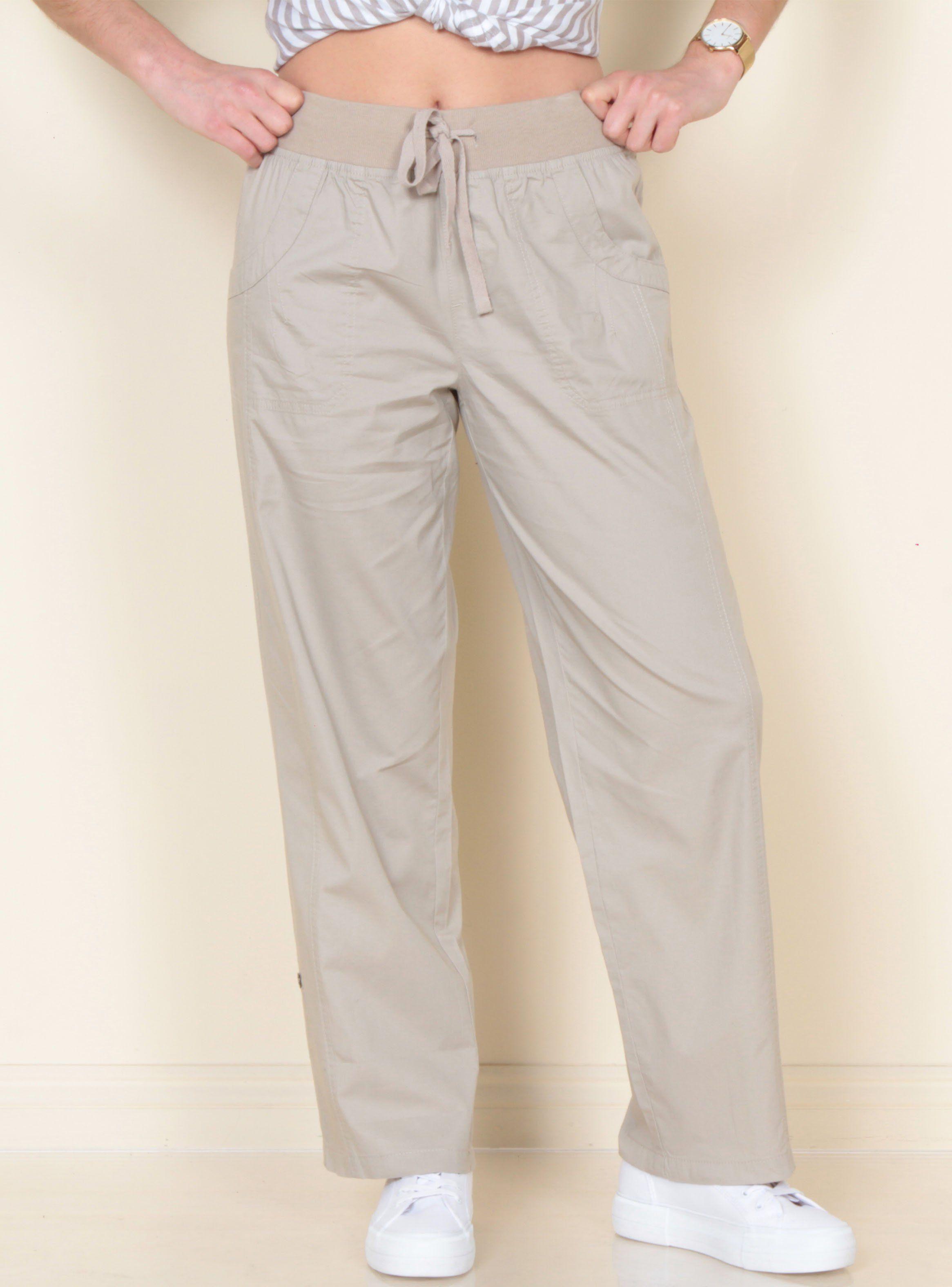 Pantalón Sólido Pretina Elasticada con Pabilo Basta-0