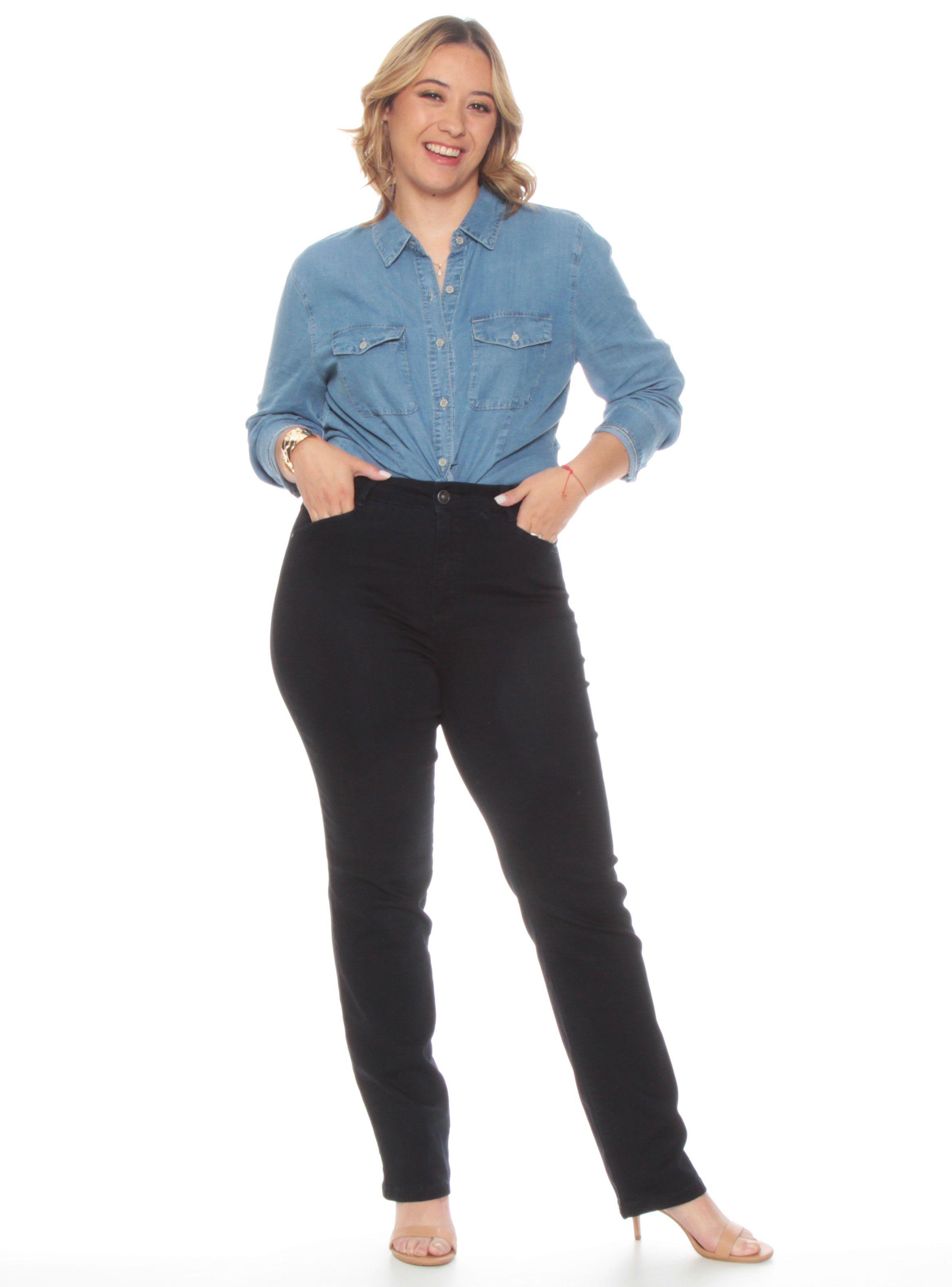 Jeans Recto Line Tiro Alto-3