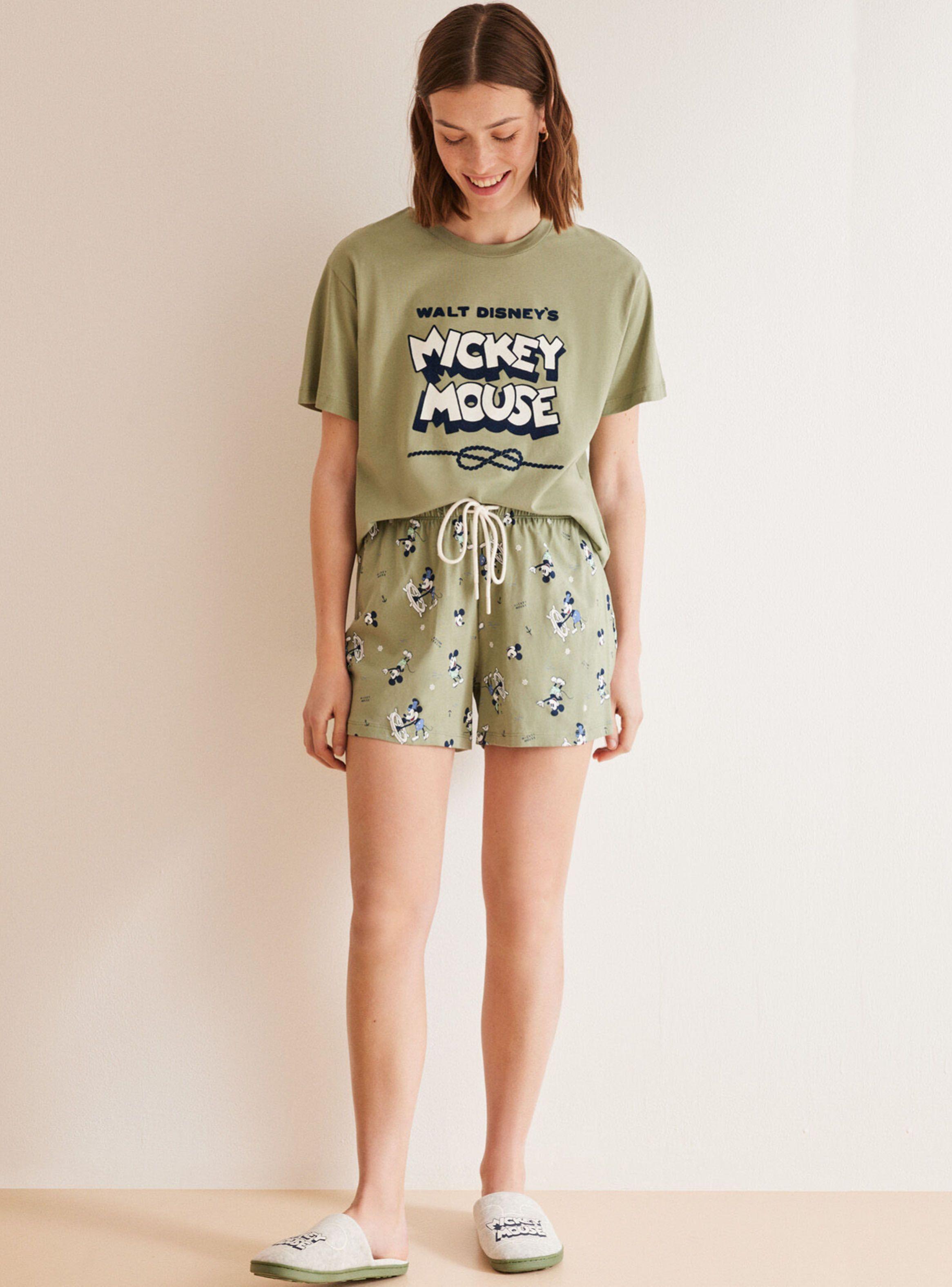 Pijama Corto Algodón Mickey Mouse-3