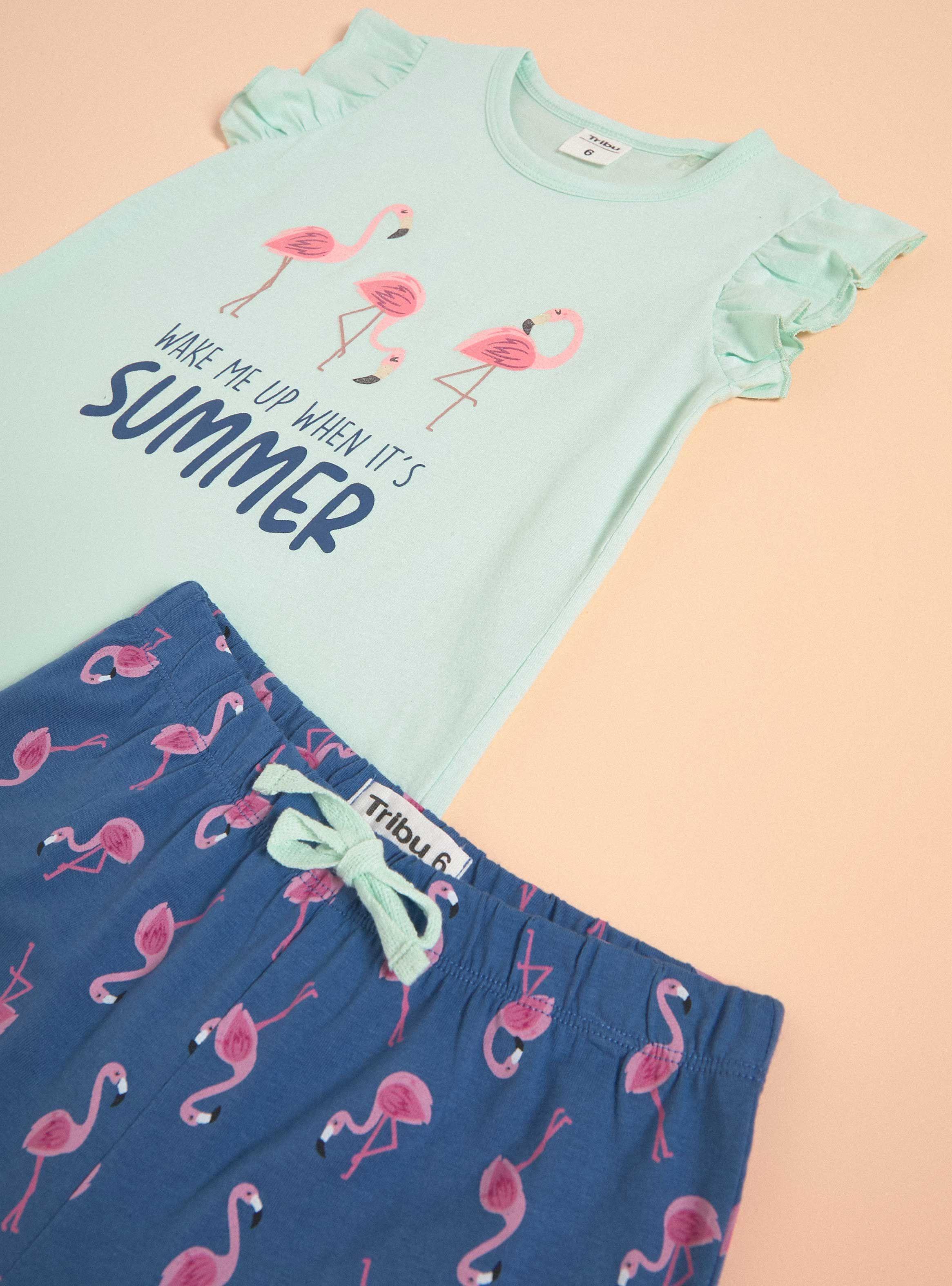 Pijama Manga Vuelos , Print con Brillos-2