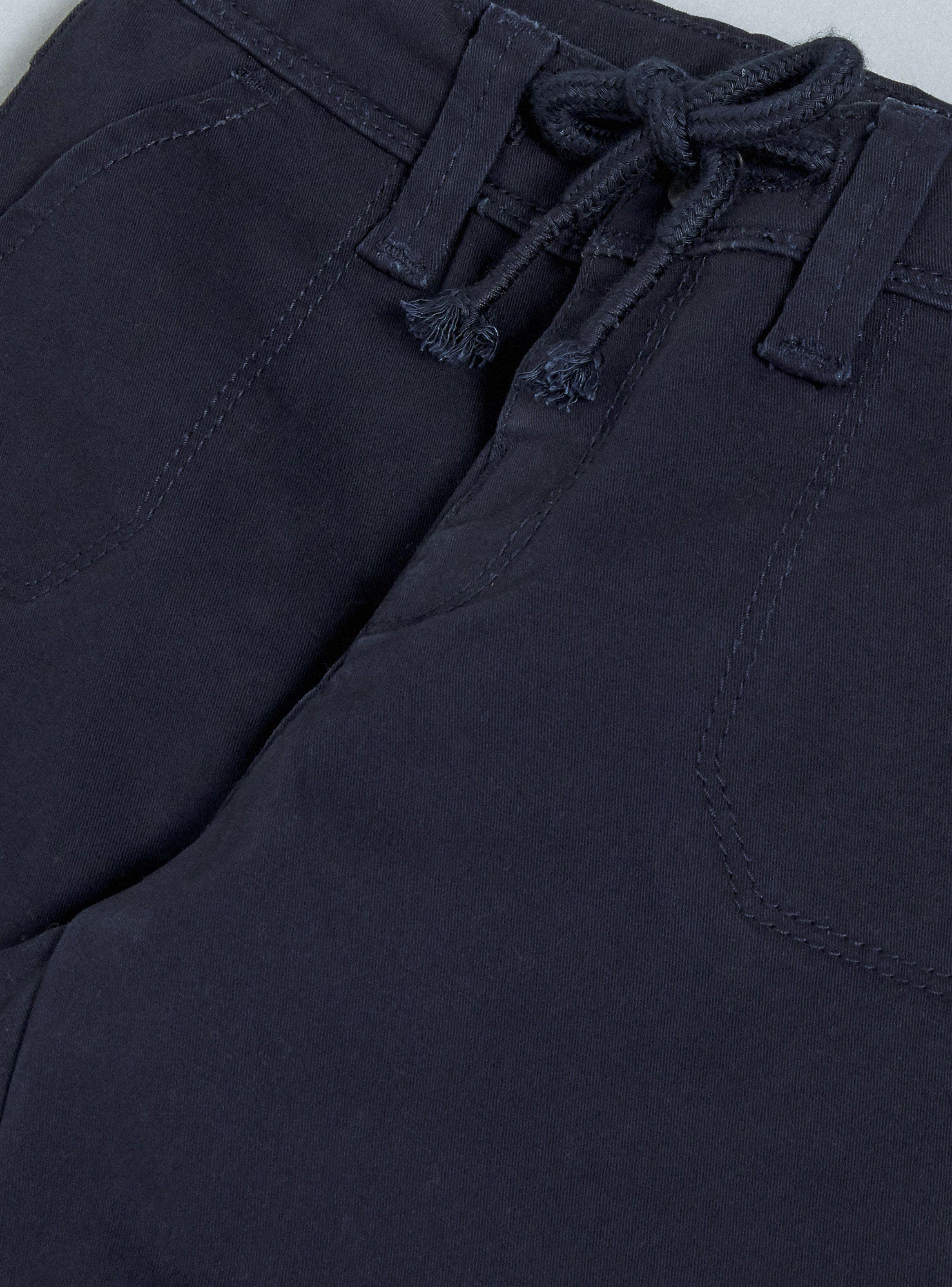 Jeans Pantalón con Elásticos y Bolsillos-2