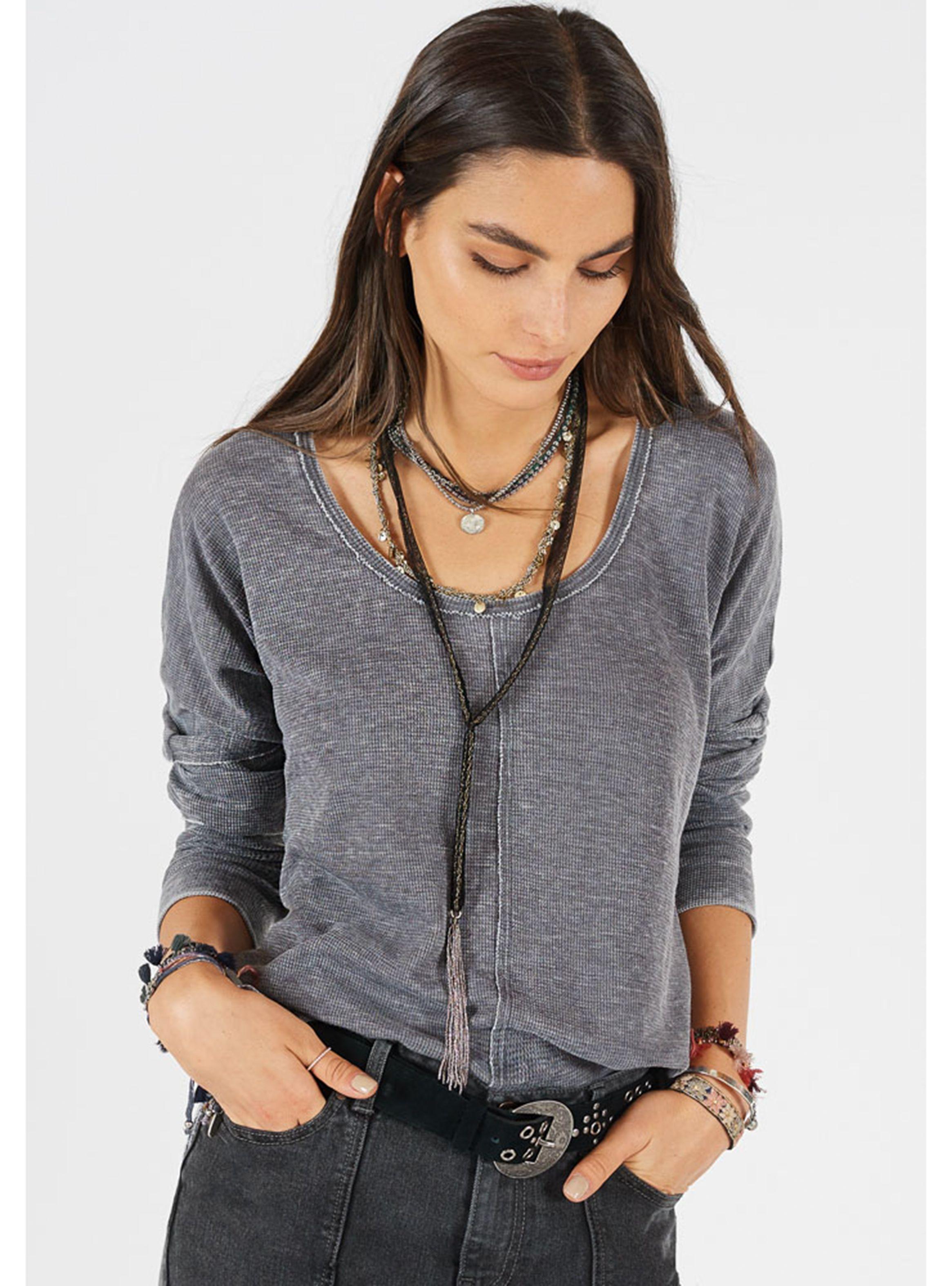 Polera Tela Waffle Umbrale-0