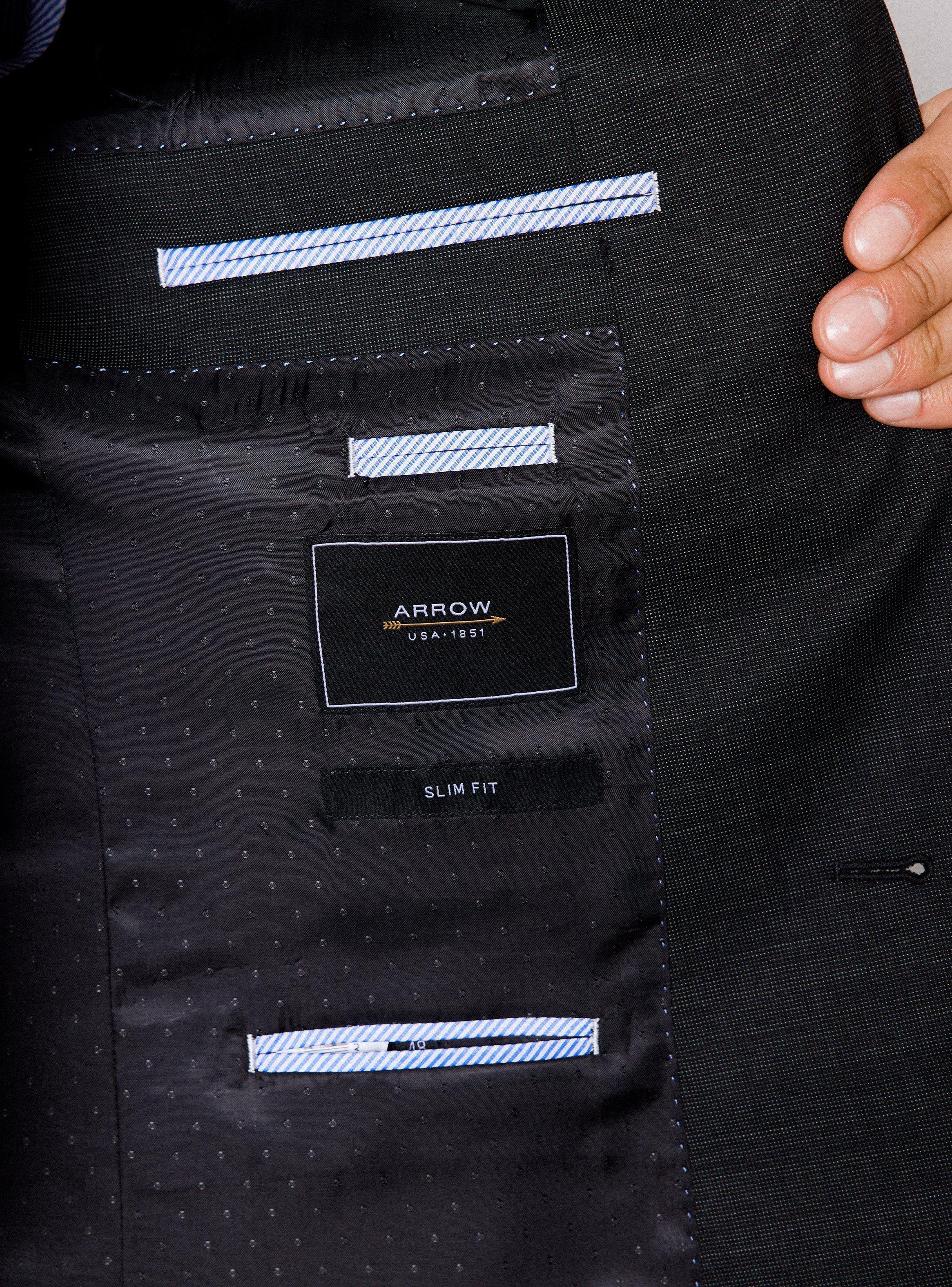 Traje Recto 100% Lana Fantasia Slim Fit de Arrow
