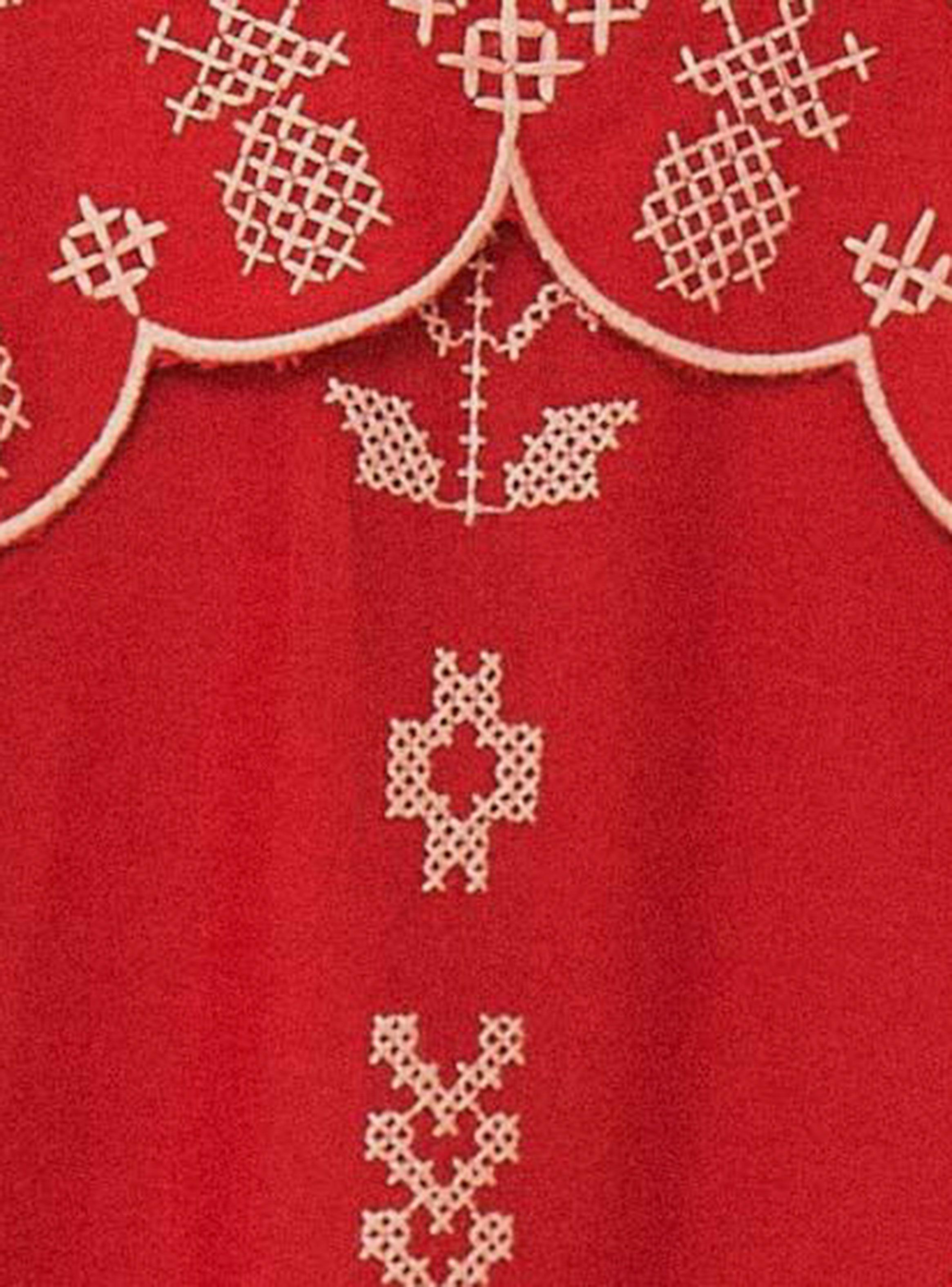 Vestido Largo Manga Abullonada y Aperturas-4