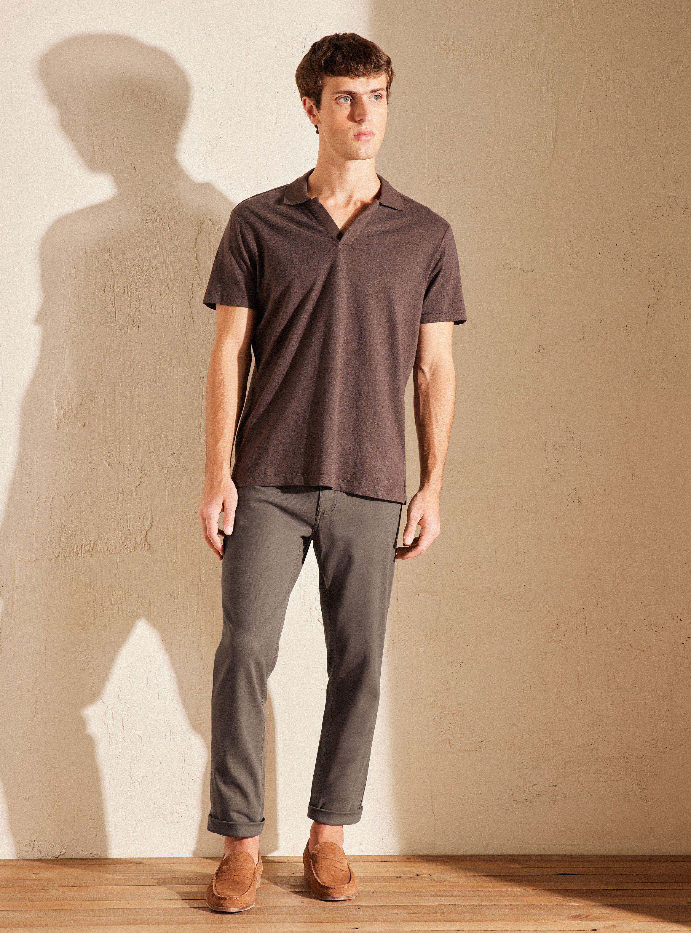 Pantalon 5 Bolsillos Slim con Spandex Colores Moda-4
