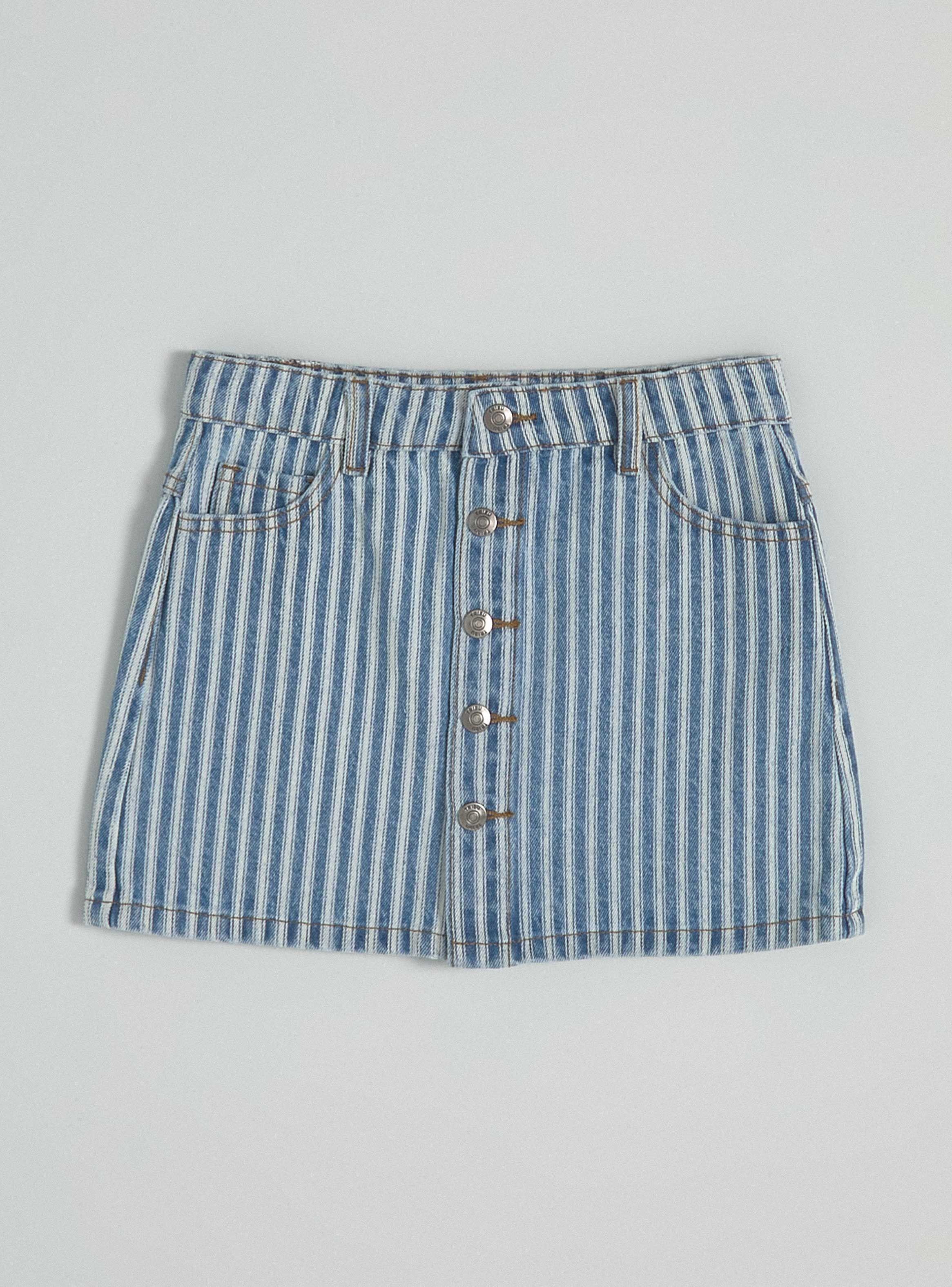 Falda Denim Rayas-2