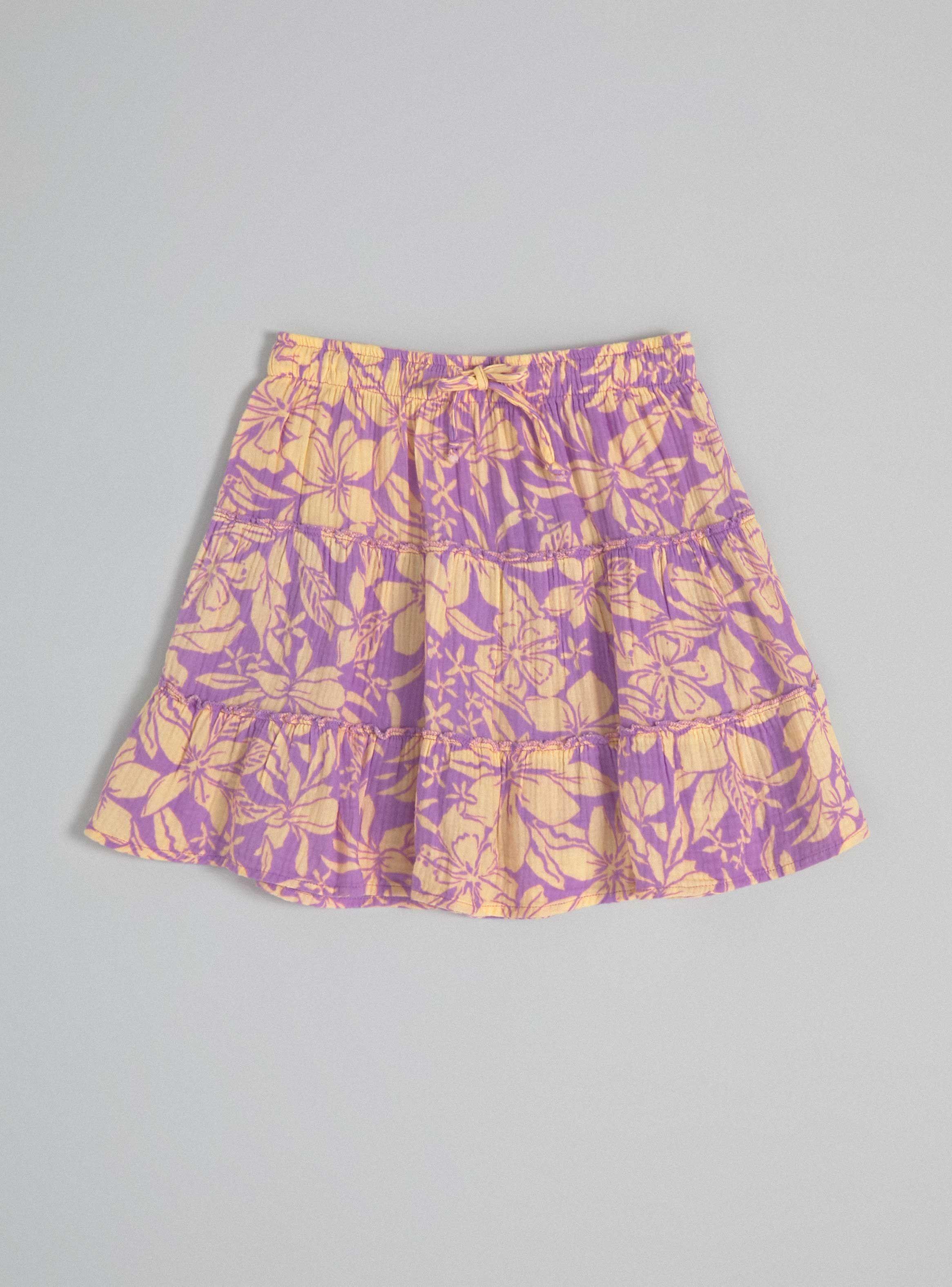 Falda Estampada, Muselina Algodón-2