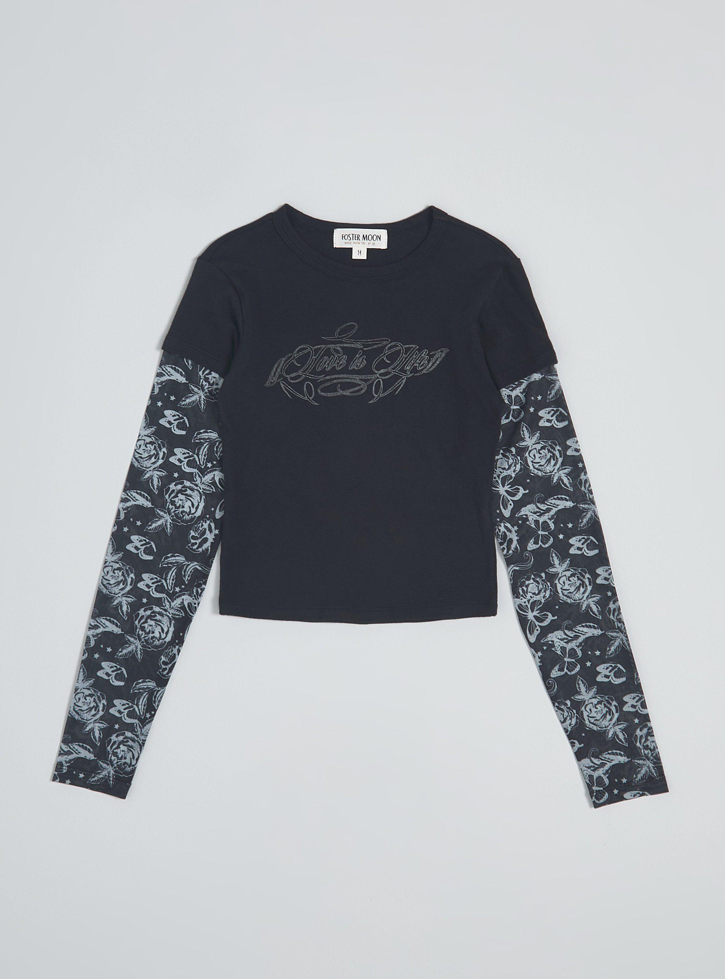 Polera con Mangas de Malla-2