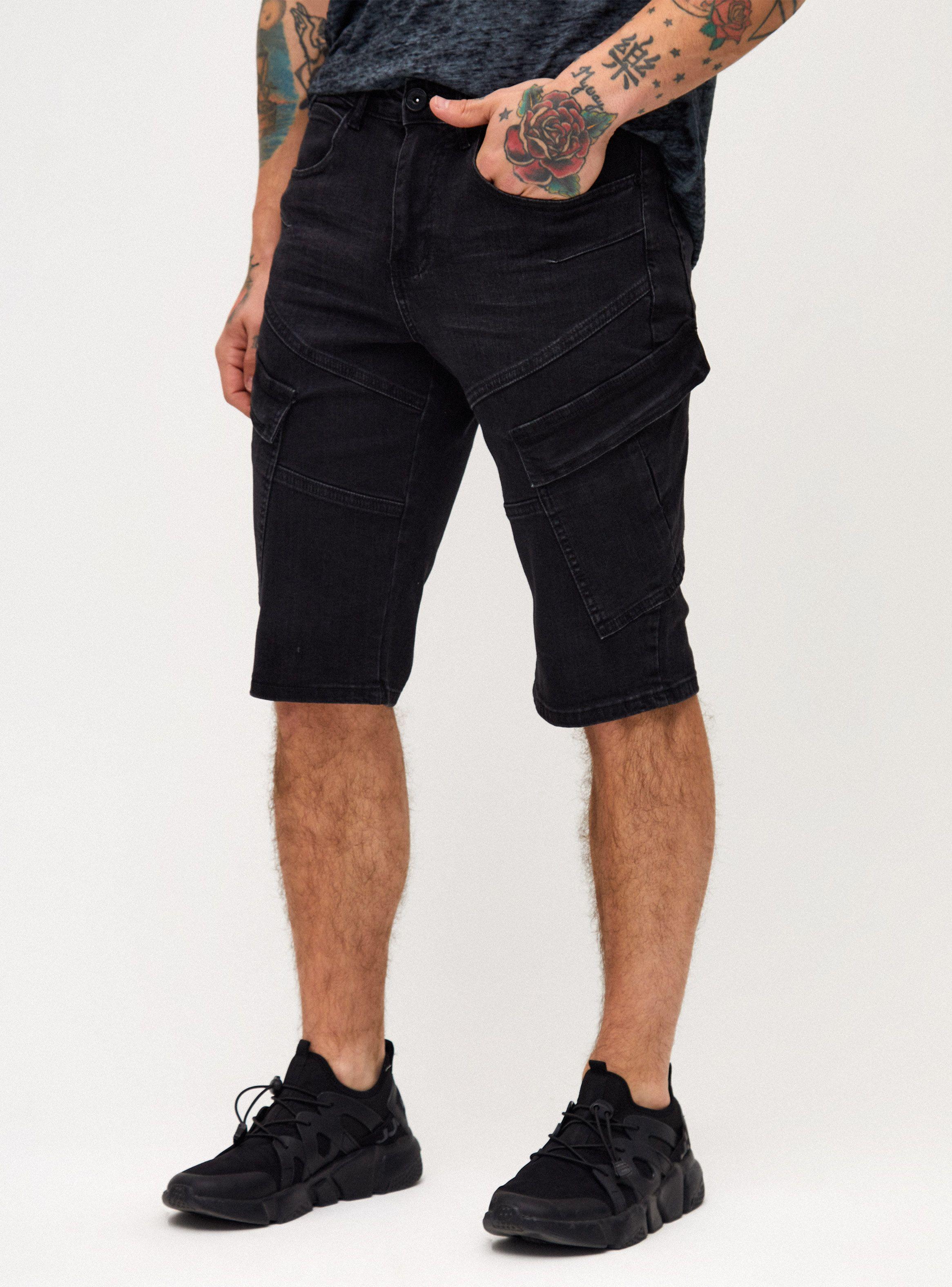 Bermuda Cargo Negro Full Zippers-0