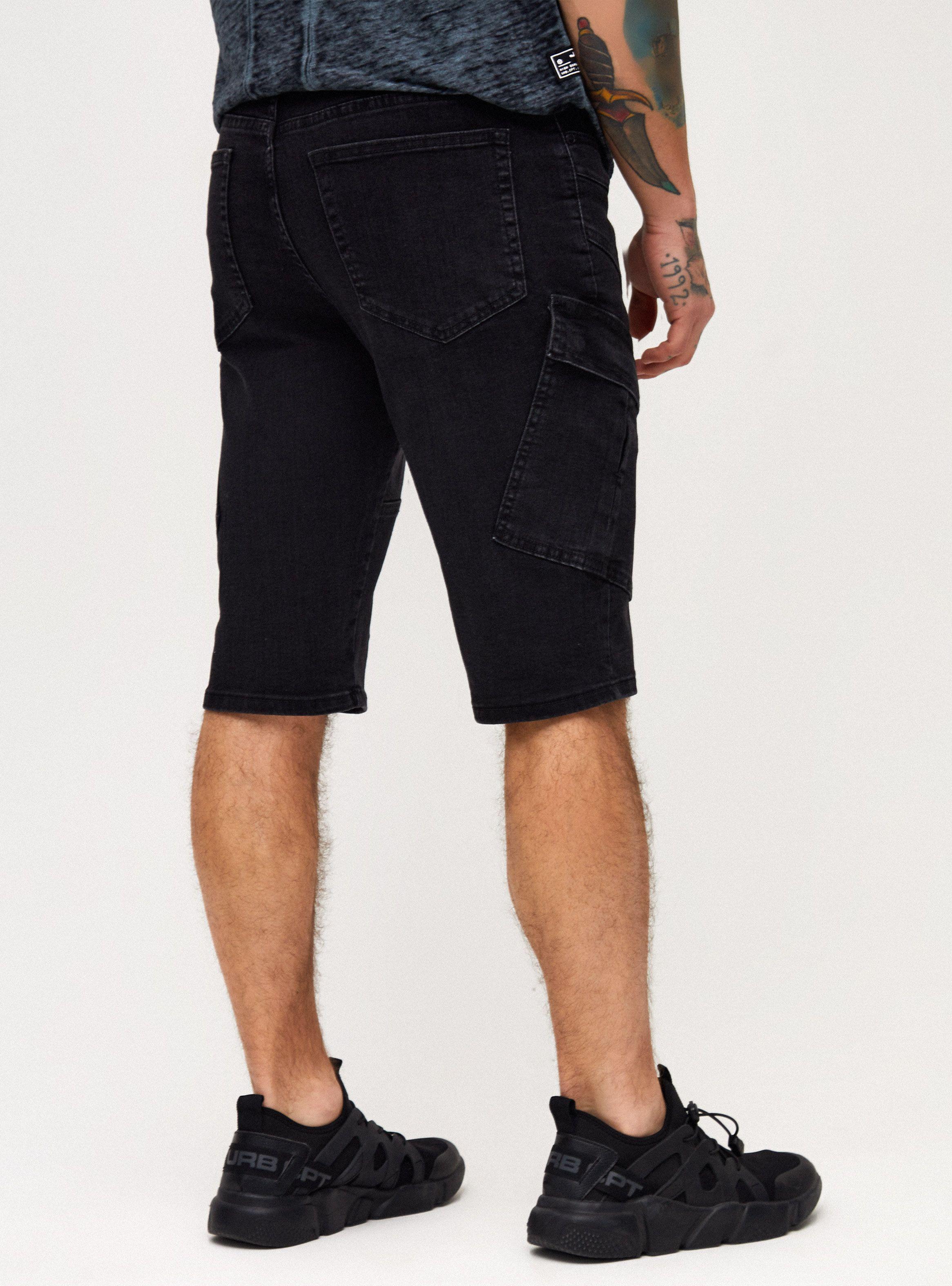 Bermuda Cargo Negro Full Zippers-1