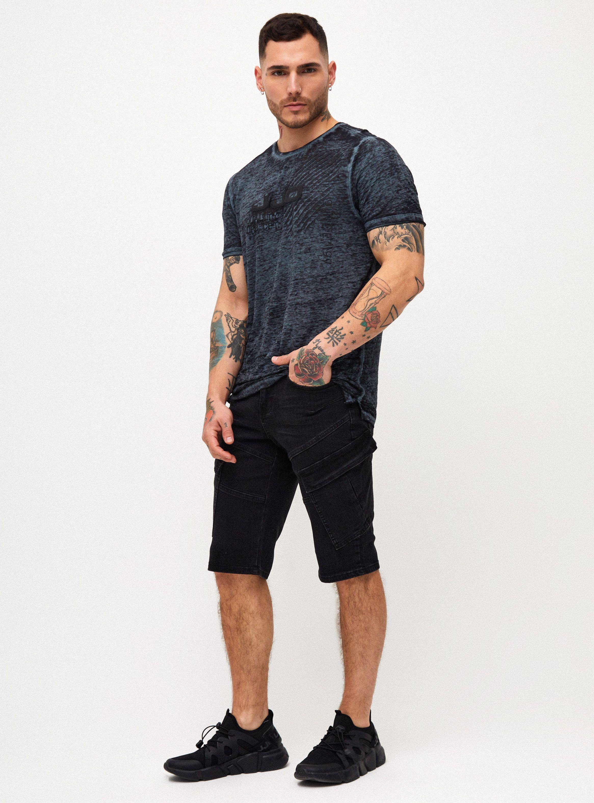 Bermuda Cargo Negro Full Zippers-3