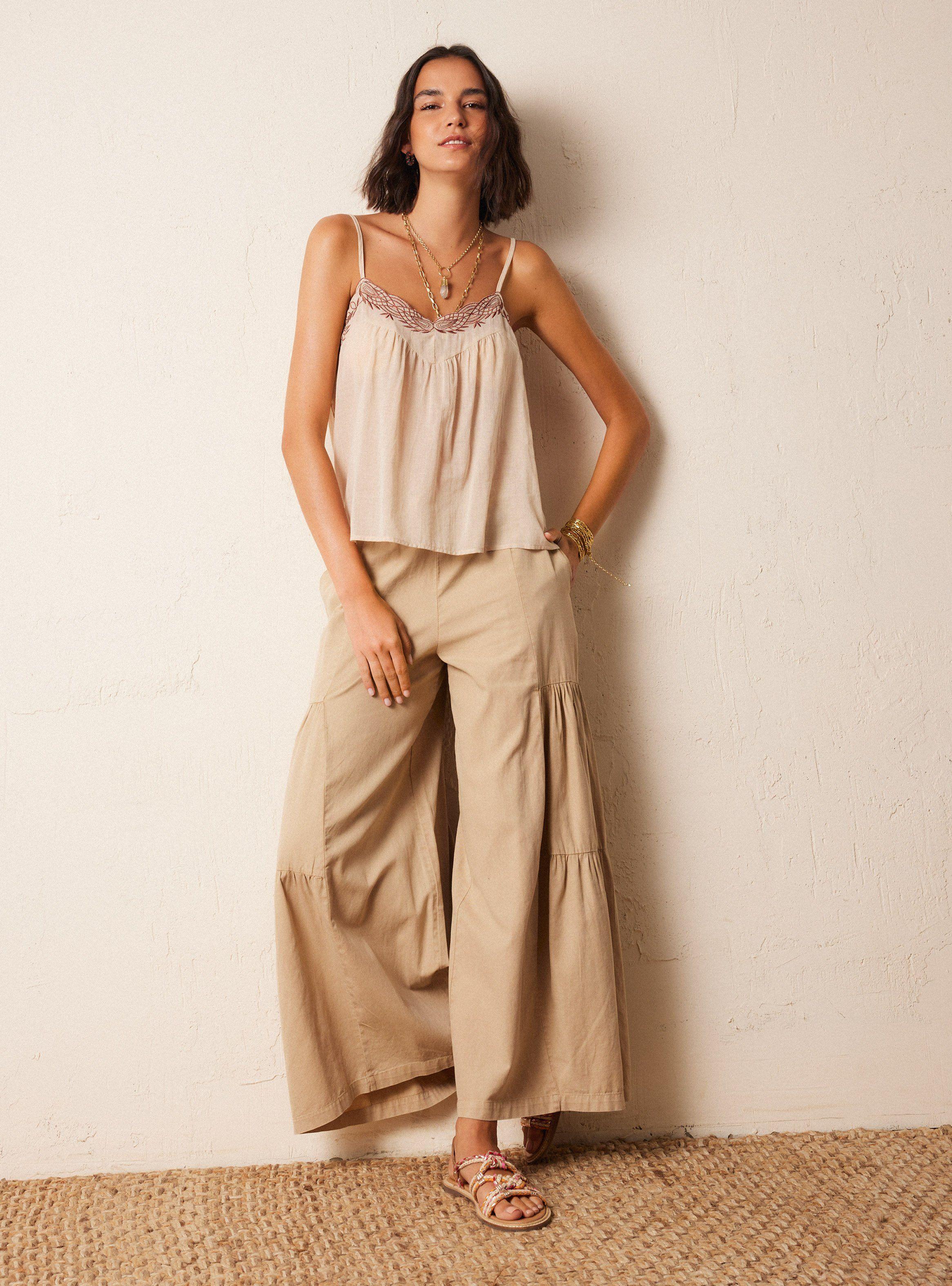 Pantalón Tela con Proceso y Cortes-4